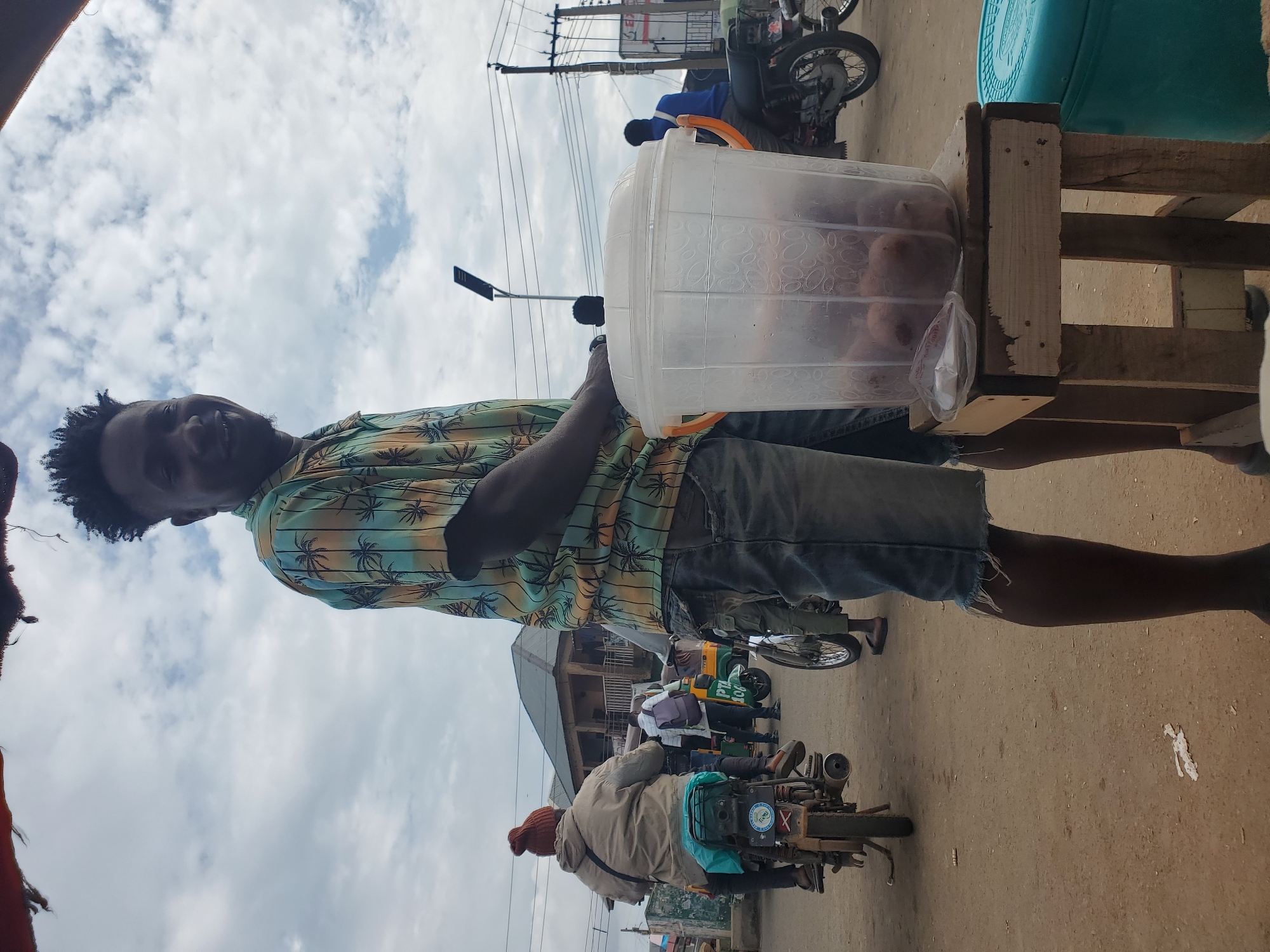 Afternoon life on the streets of Gwong, Nigeria