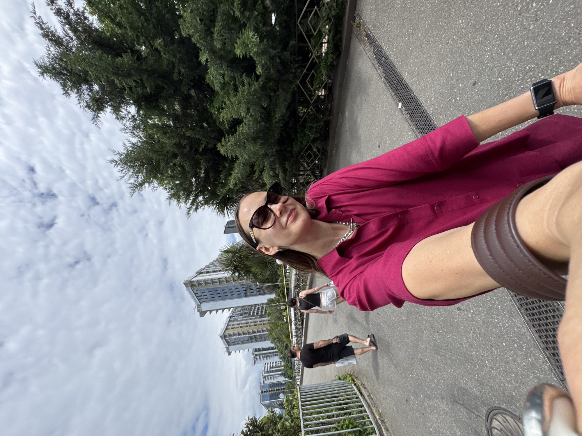 Family day exploring Sochi's beaches and streets