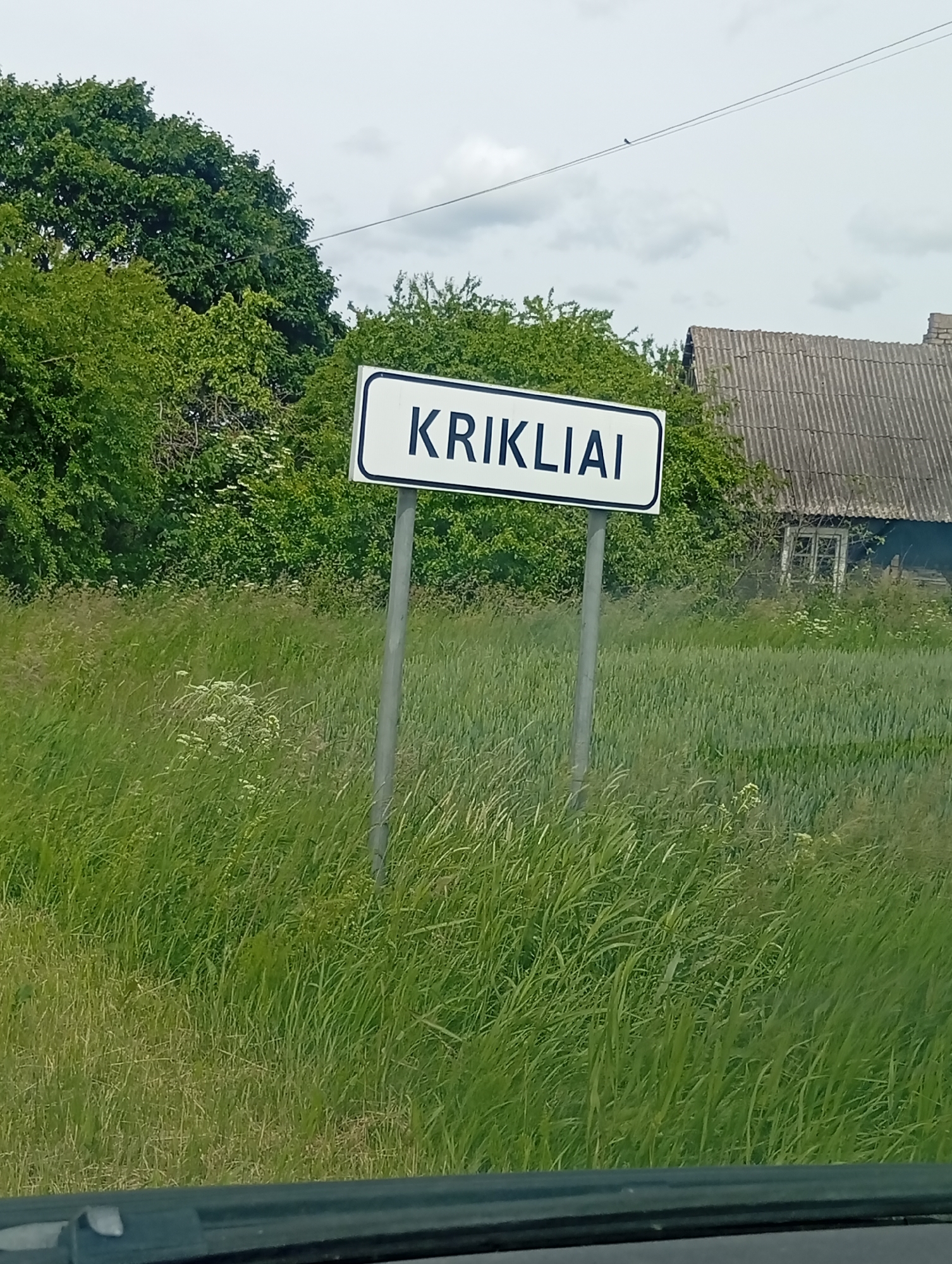 Brief documentation of Krikliai village landmarks and countryside scenery