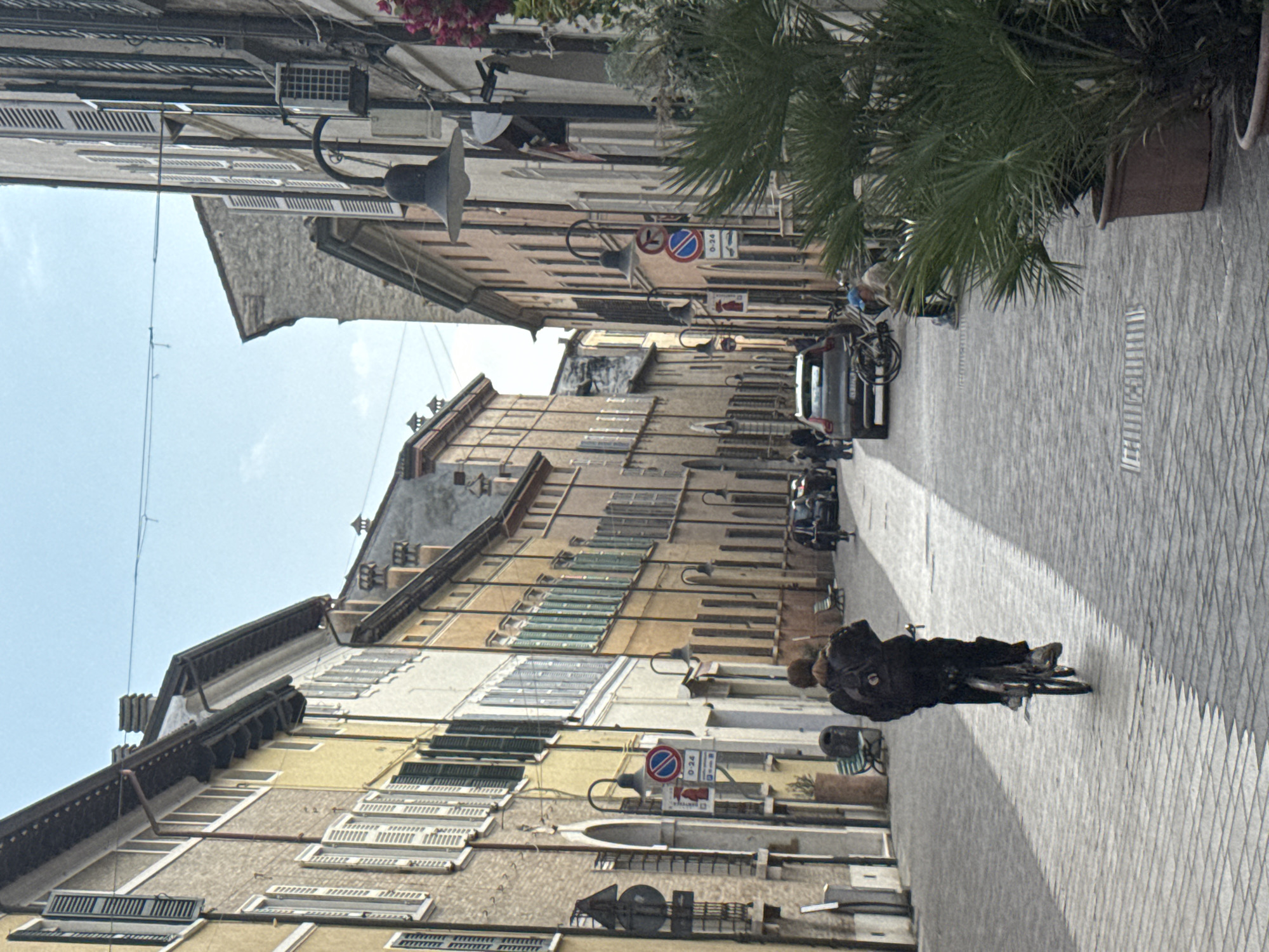 Midday street scenes captured in historic Ravenna, Italy