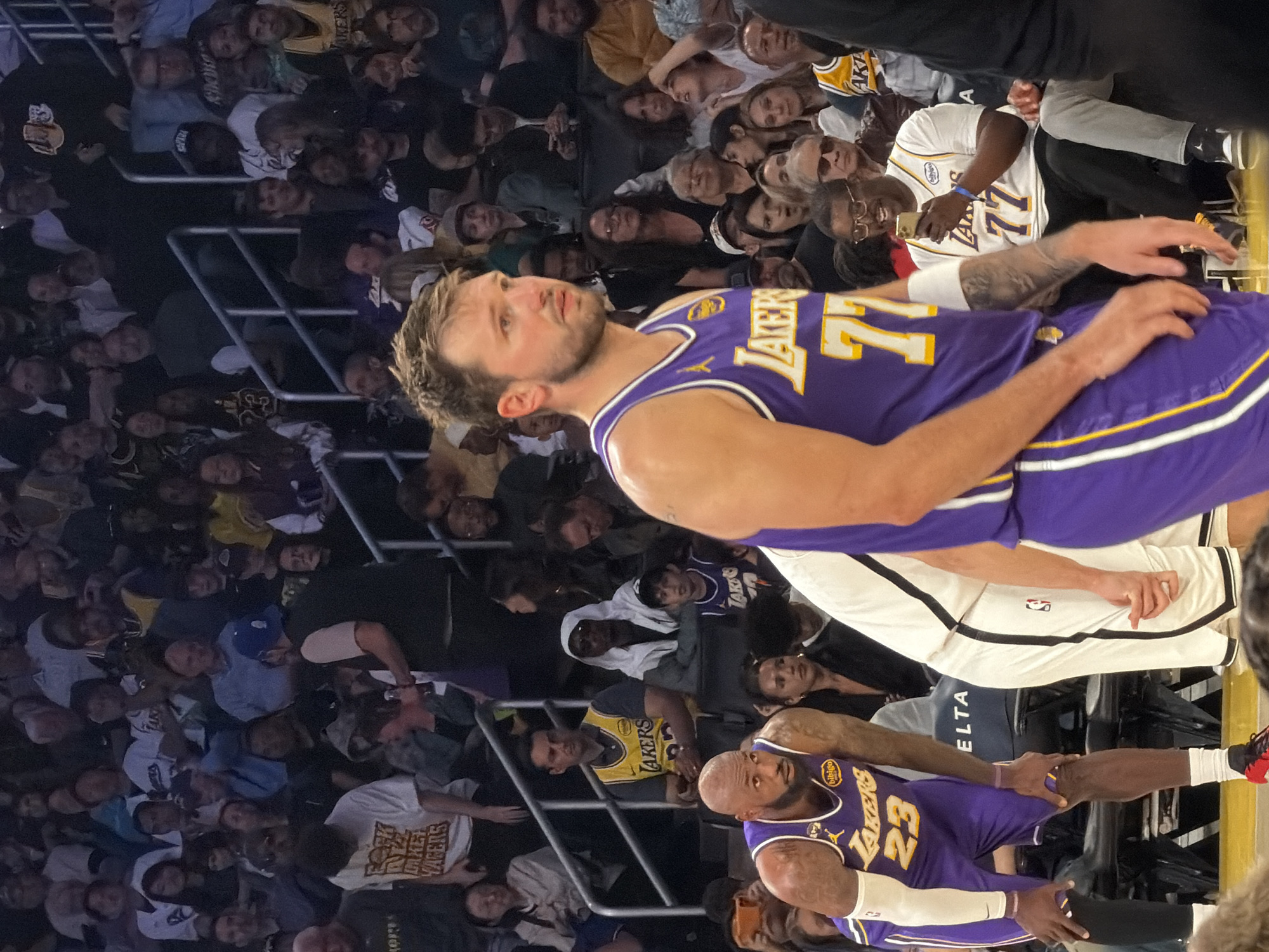 Activity observed inside Crypto.com Arena in downtown LA