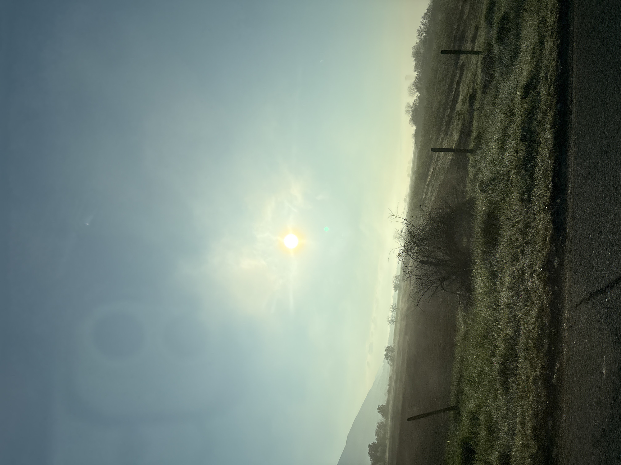 Rural landscape documented in Cherganovo, Bulgaria Sunday morning