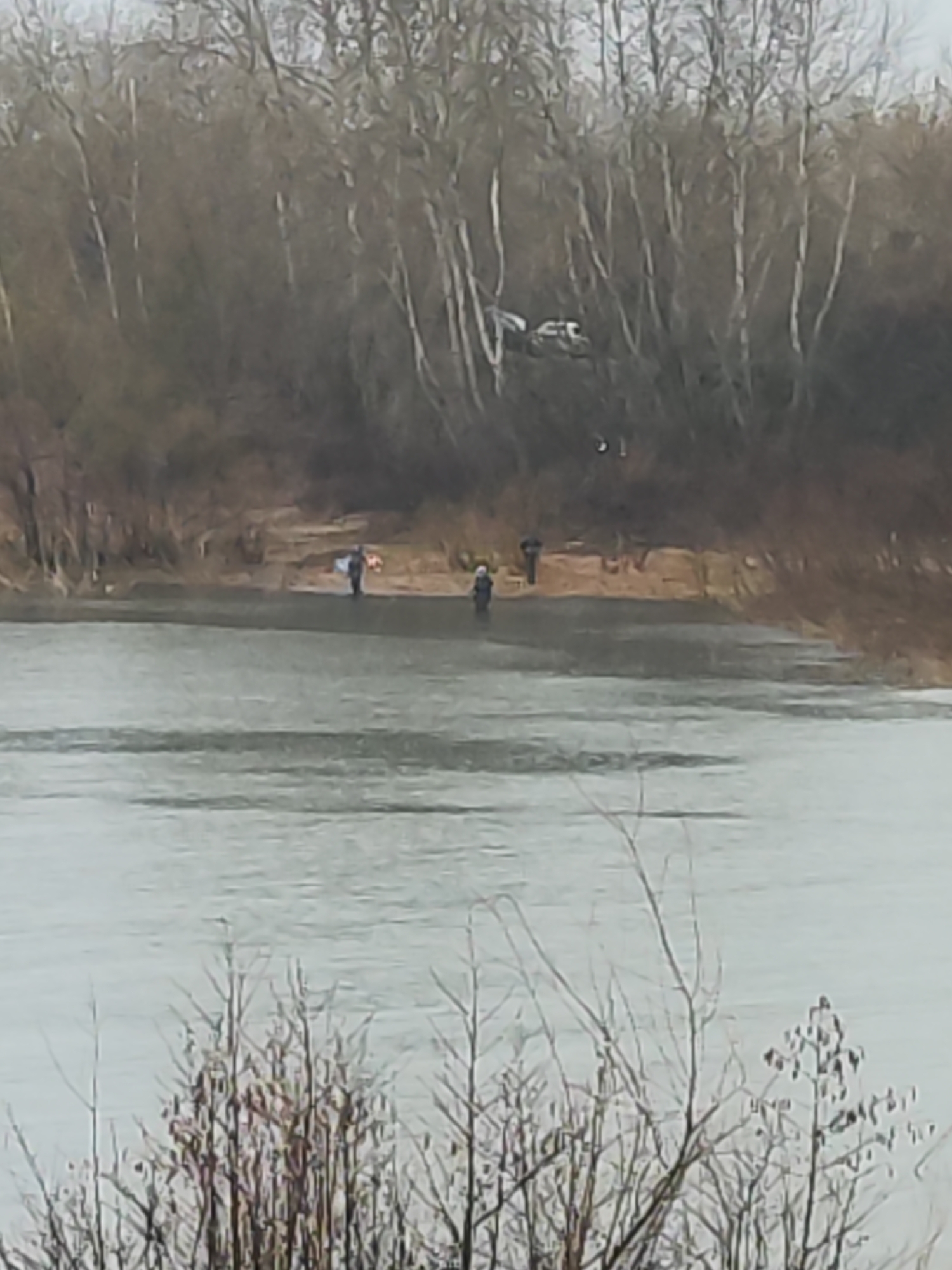 Late winter scenes documented along Kama River in Chaikovsky