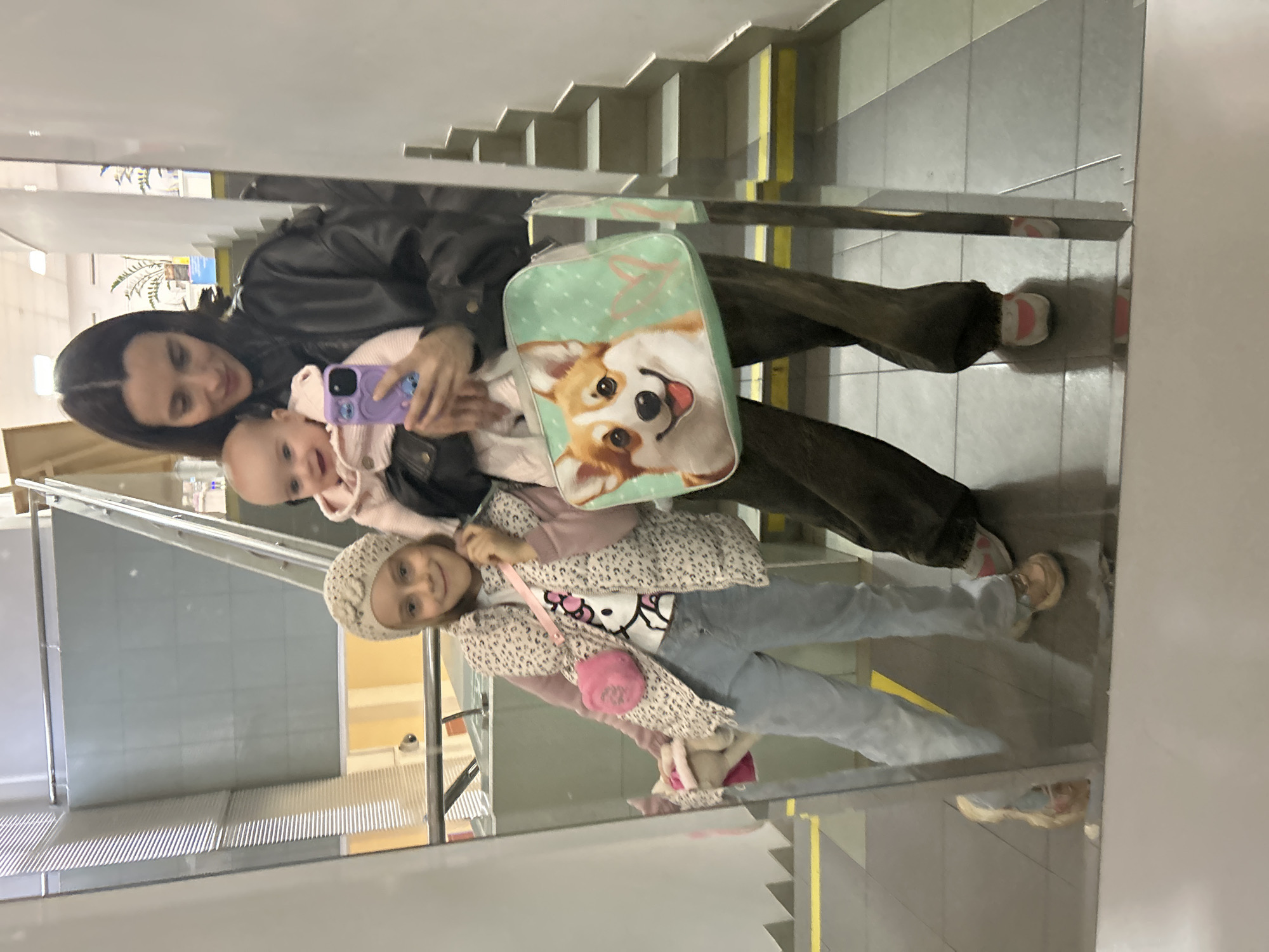 Moscow family captures morning moments with baby and cat