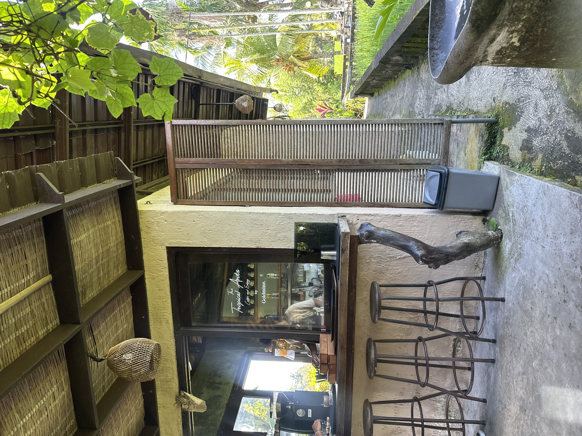 Coffee and rice terrace views in Ubud