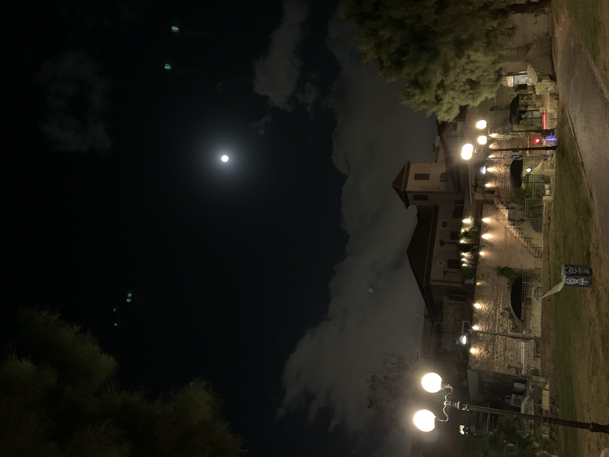 Nighttime scenes captured in Tel Aviv residential area