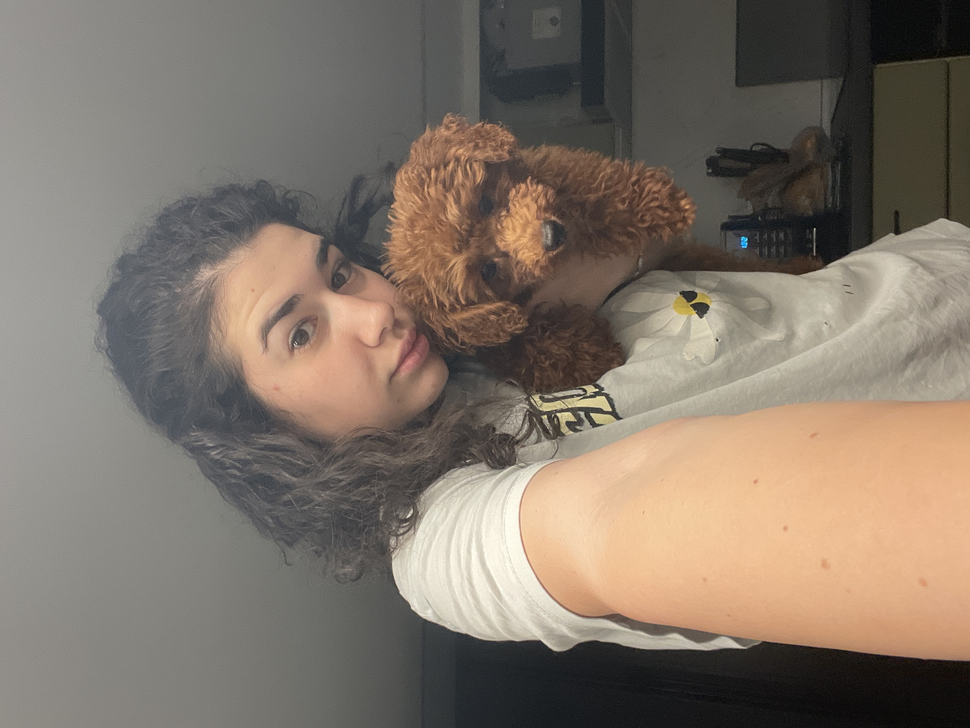 Woman Takes Late Night Selfies With Toy Poodle in Sofia
