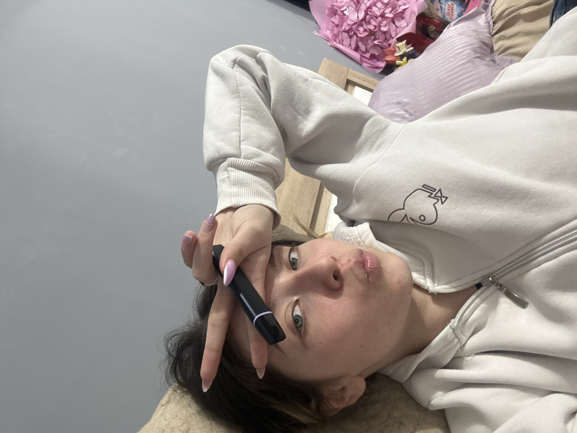 Woman photographed in casual indoor setting in Yambol