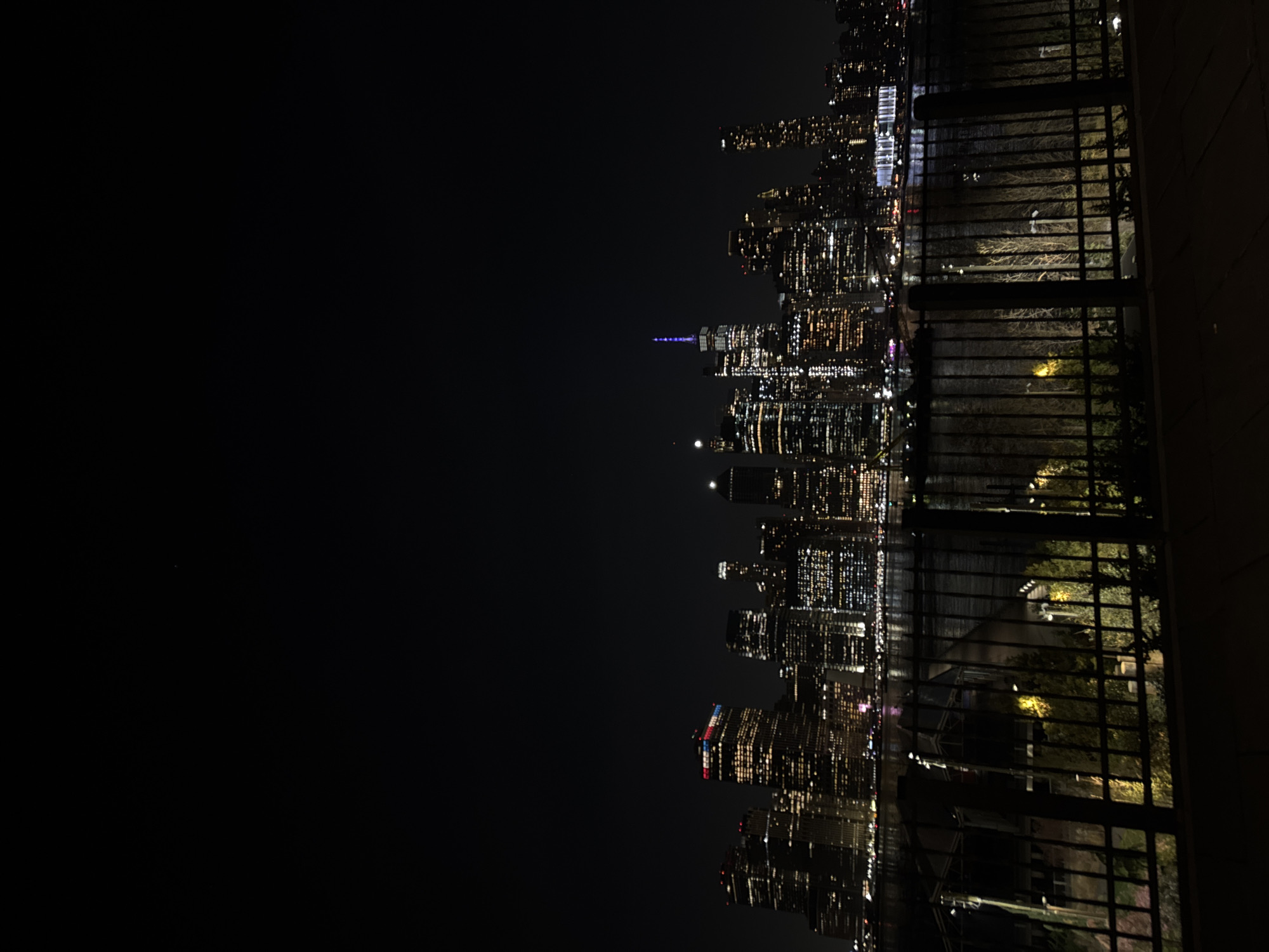 Late night NYC skyline viewing and selfie documentation