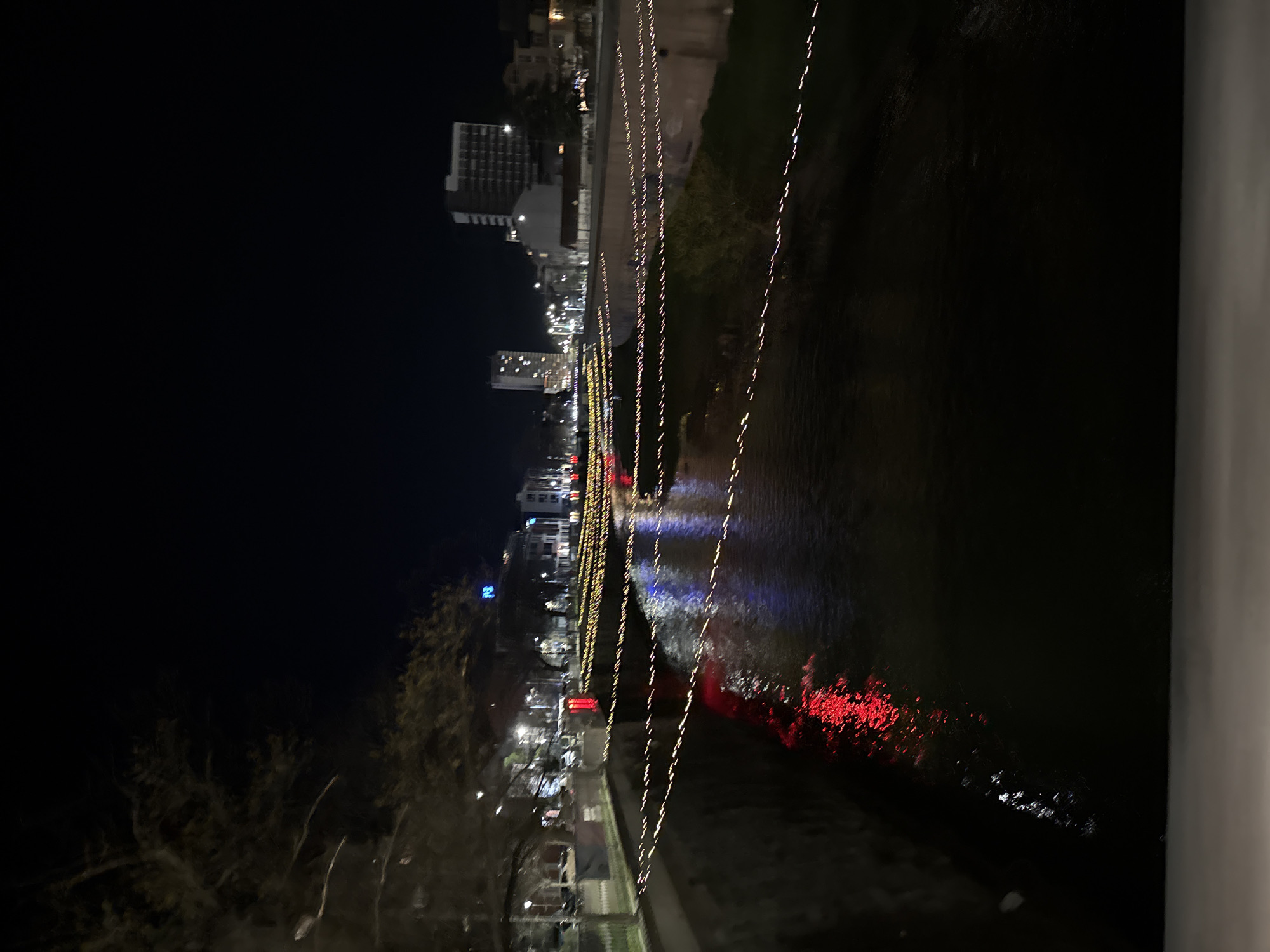 Evening scenes captured in Gabrovo featuring cityscape and fly sculpture