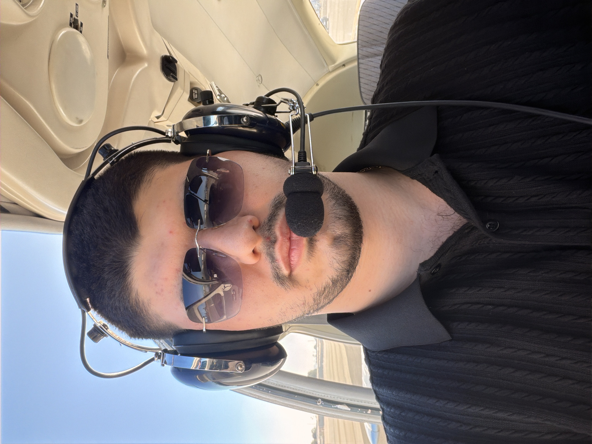 Small aircraft flight over Los Angeles, cockpit views included.