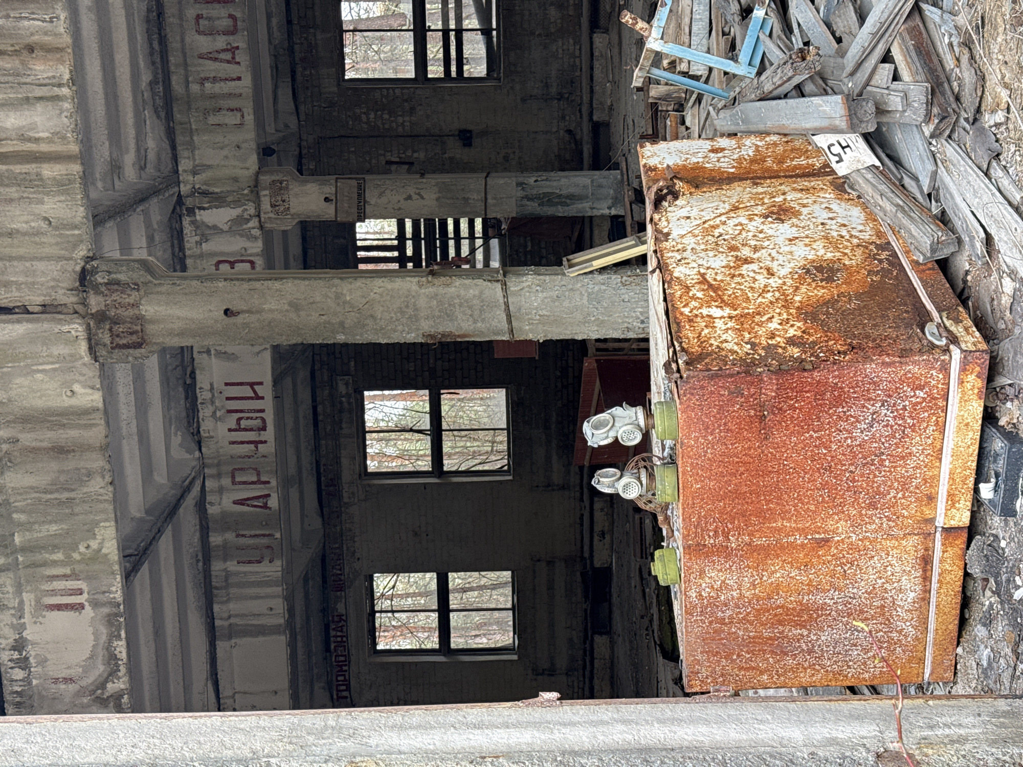 Abandoned Chornobyl building interior captured by witness