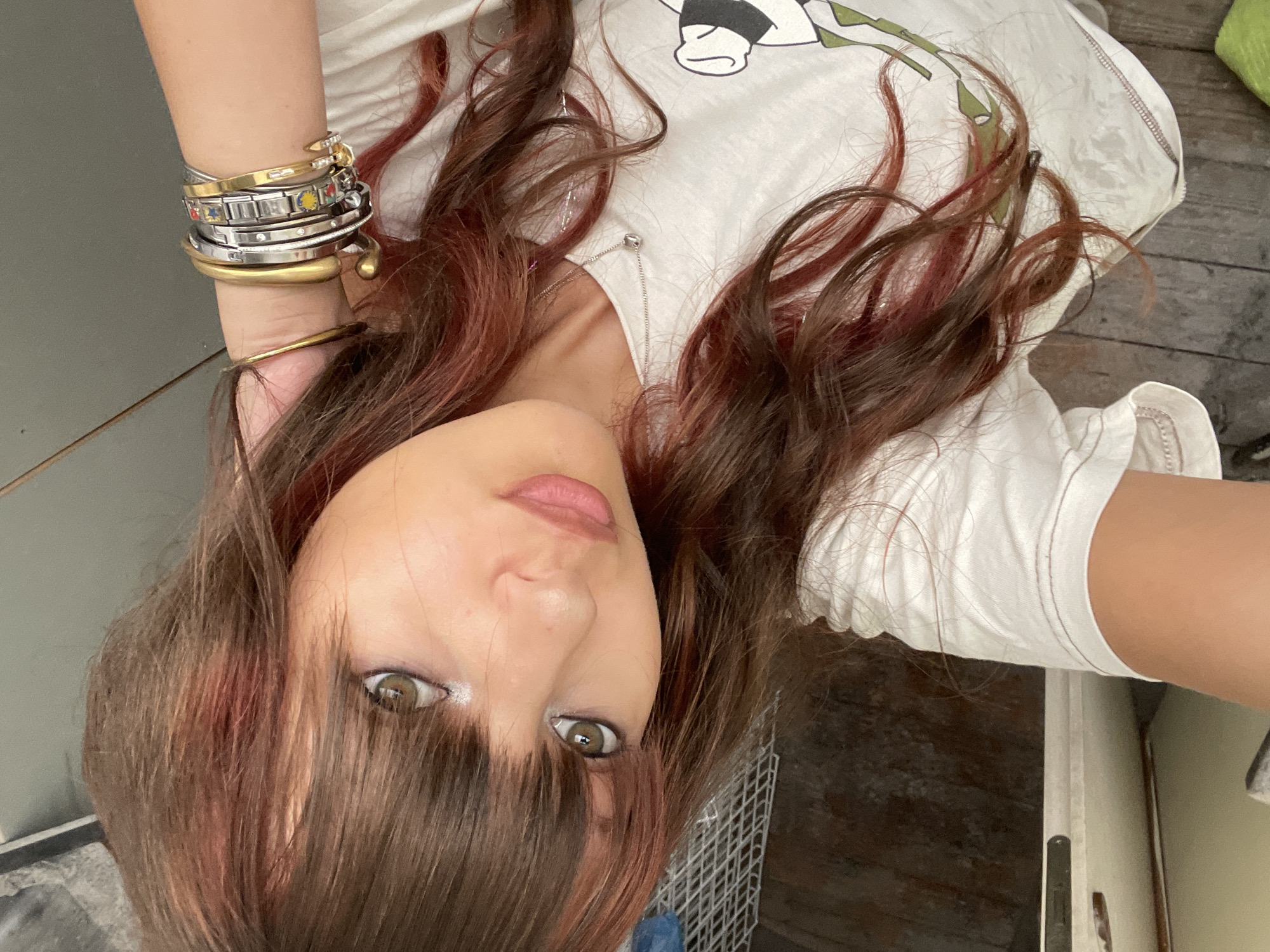 Quick selfie series in Raanana, graphic tee, multiple angles