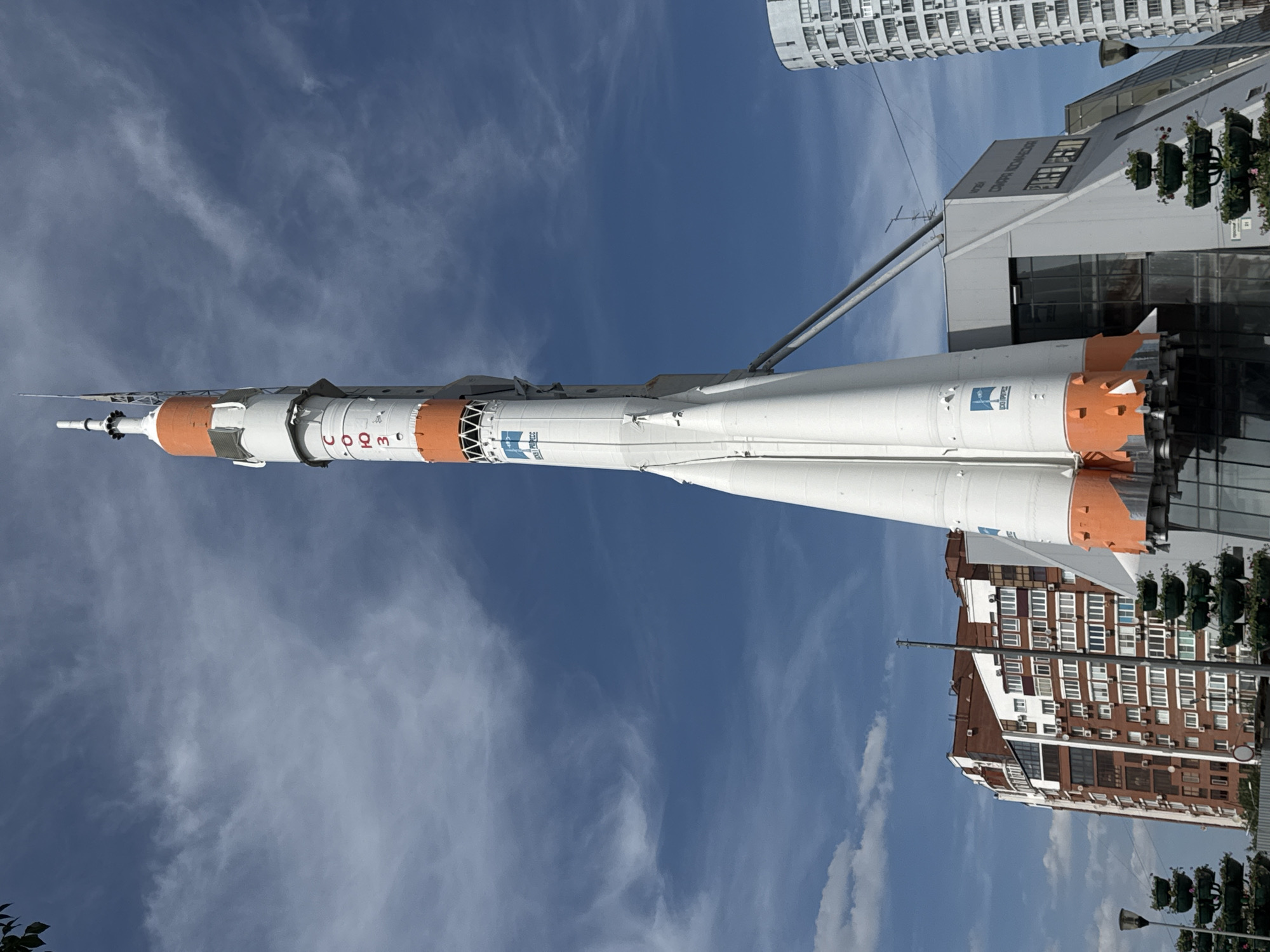 Soyuz rocket monument stands tall in Samara, Russia