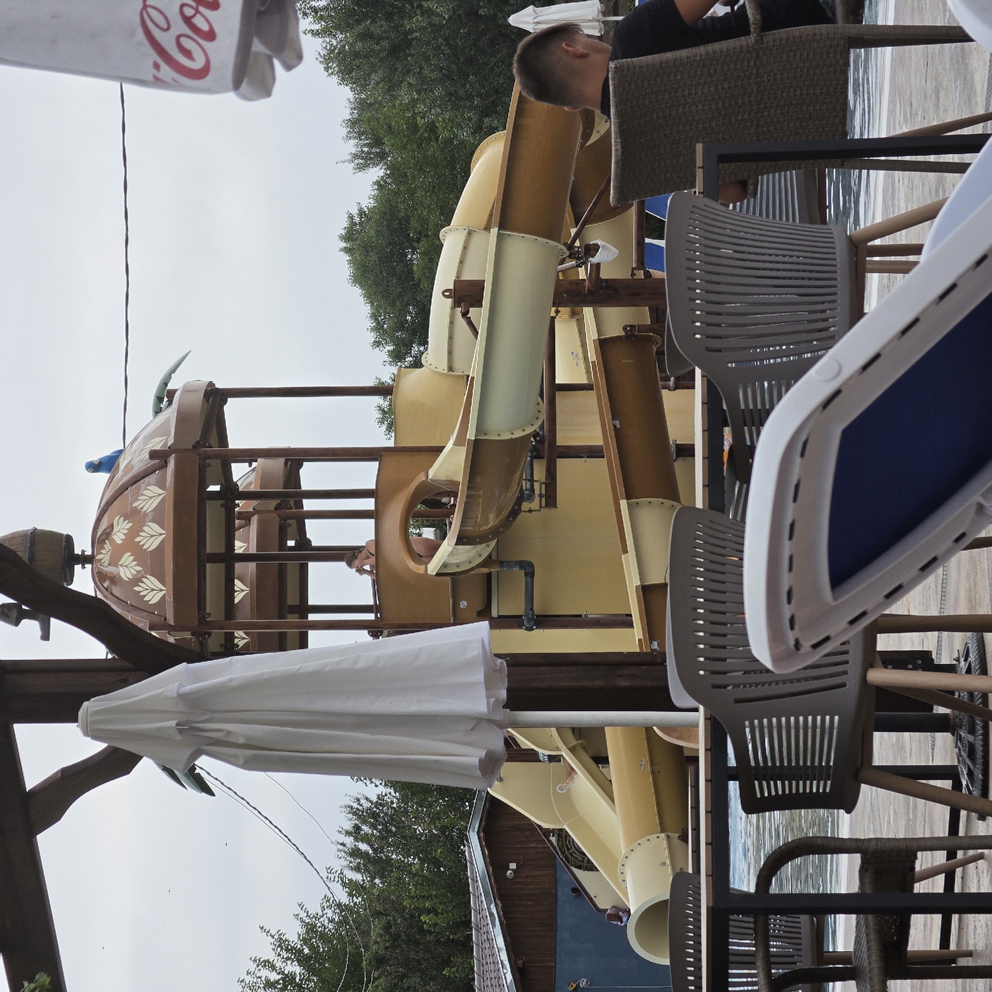 Summer day at a water park in Varvara, Bulgaria