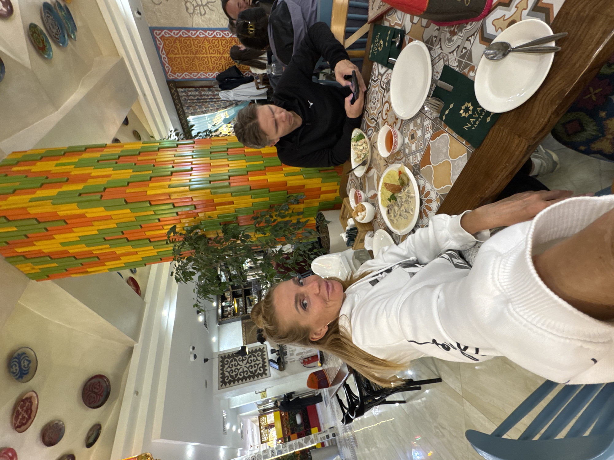 Traditional tea house experience documented in Bishkek, Kyrgyzstan