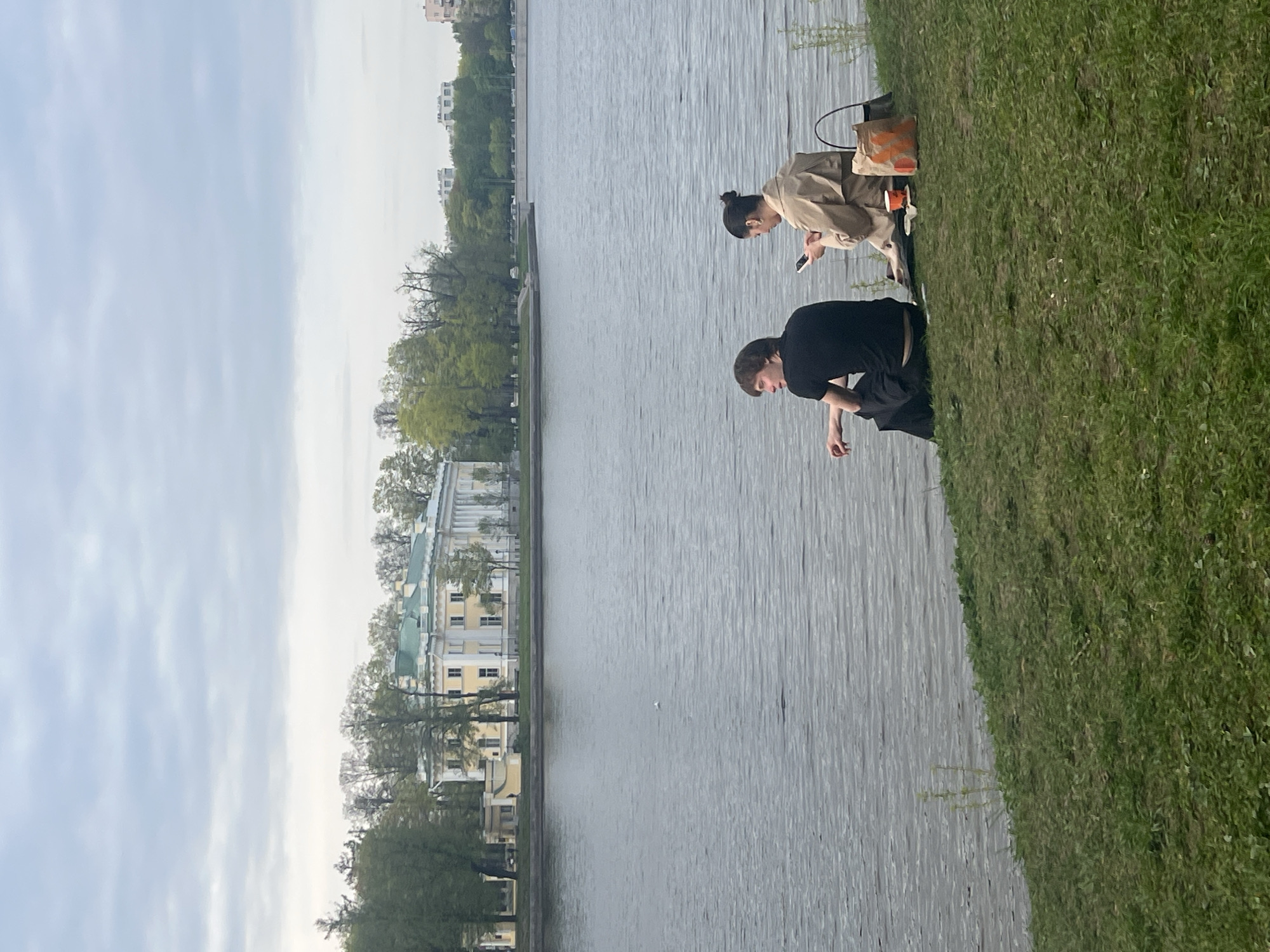Casual afternoon scenes captured along Saint Petersburg waterfront