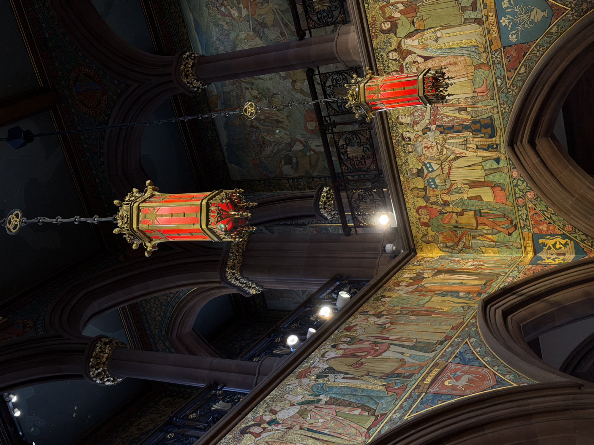 Historic Edinburgh hall interior documented by witnesses