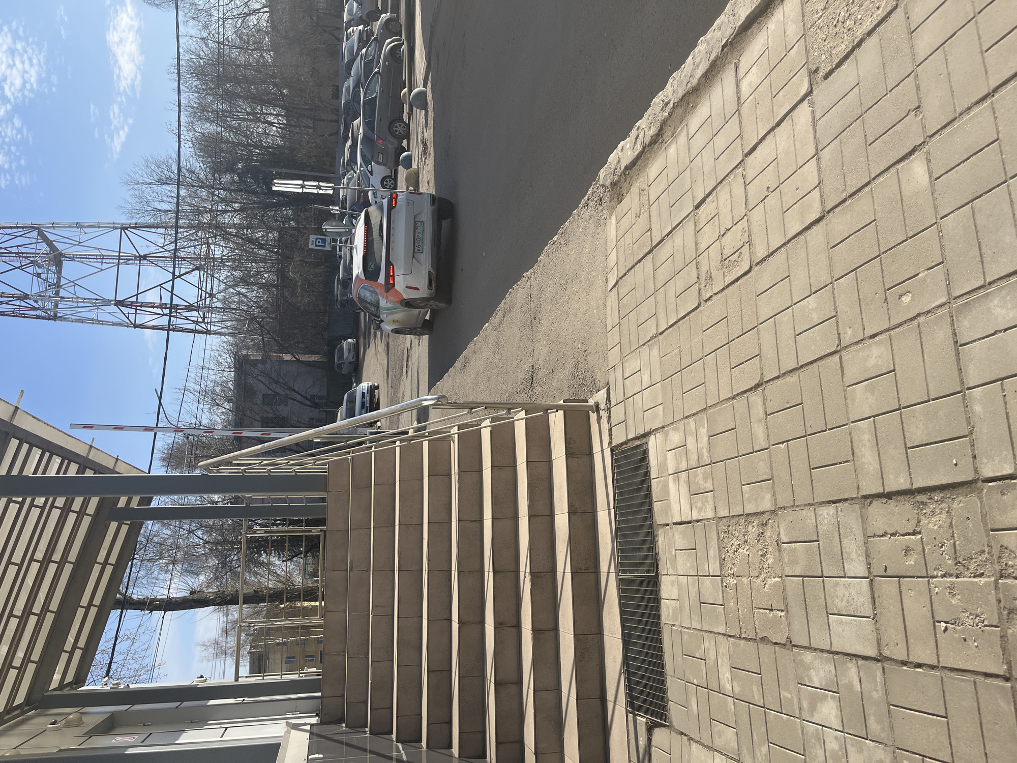 Urban staircase documented in Klin, Russia
