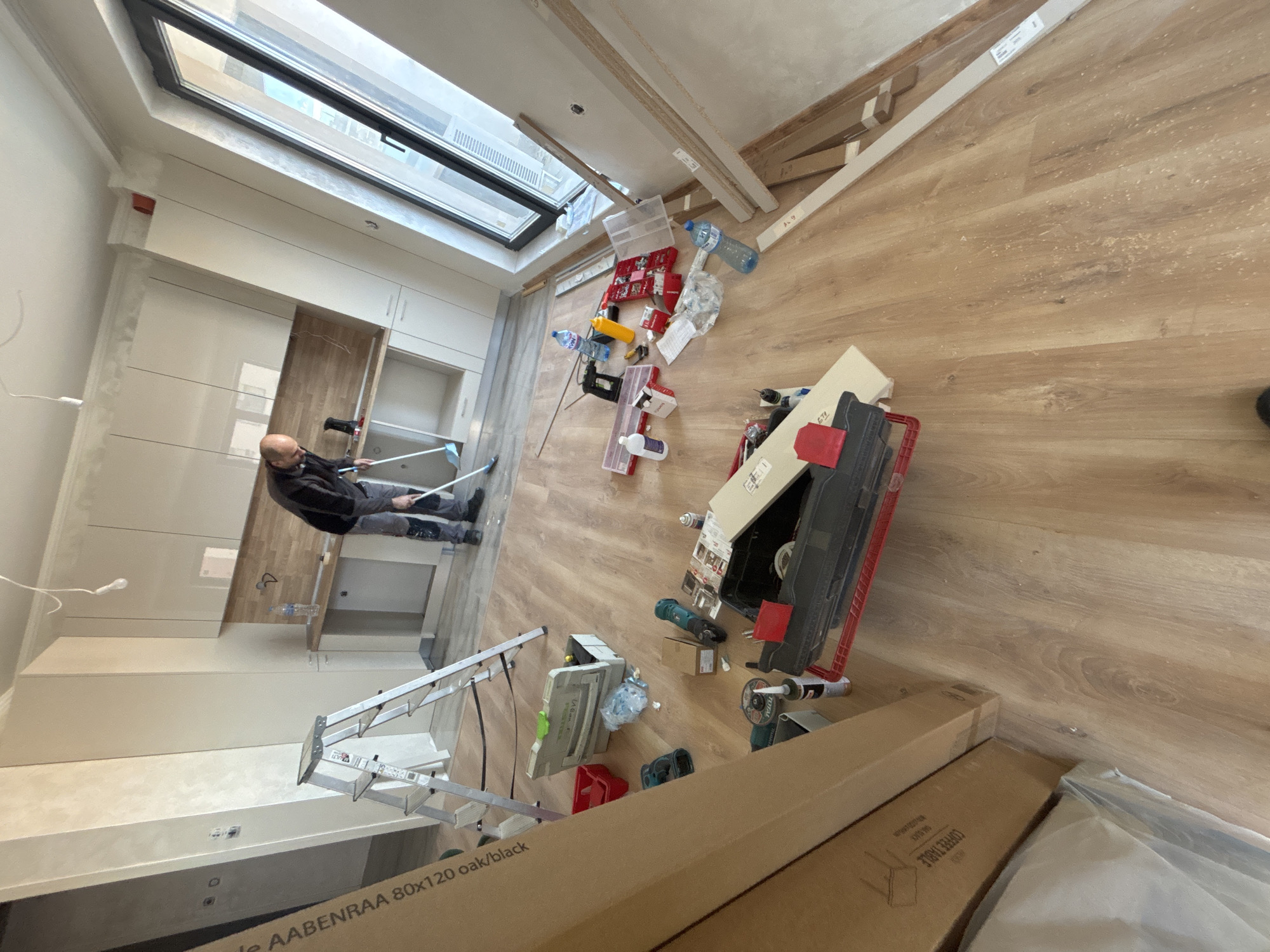Cabinet installation underway in Plovdiv construction site
