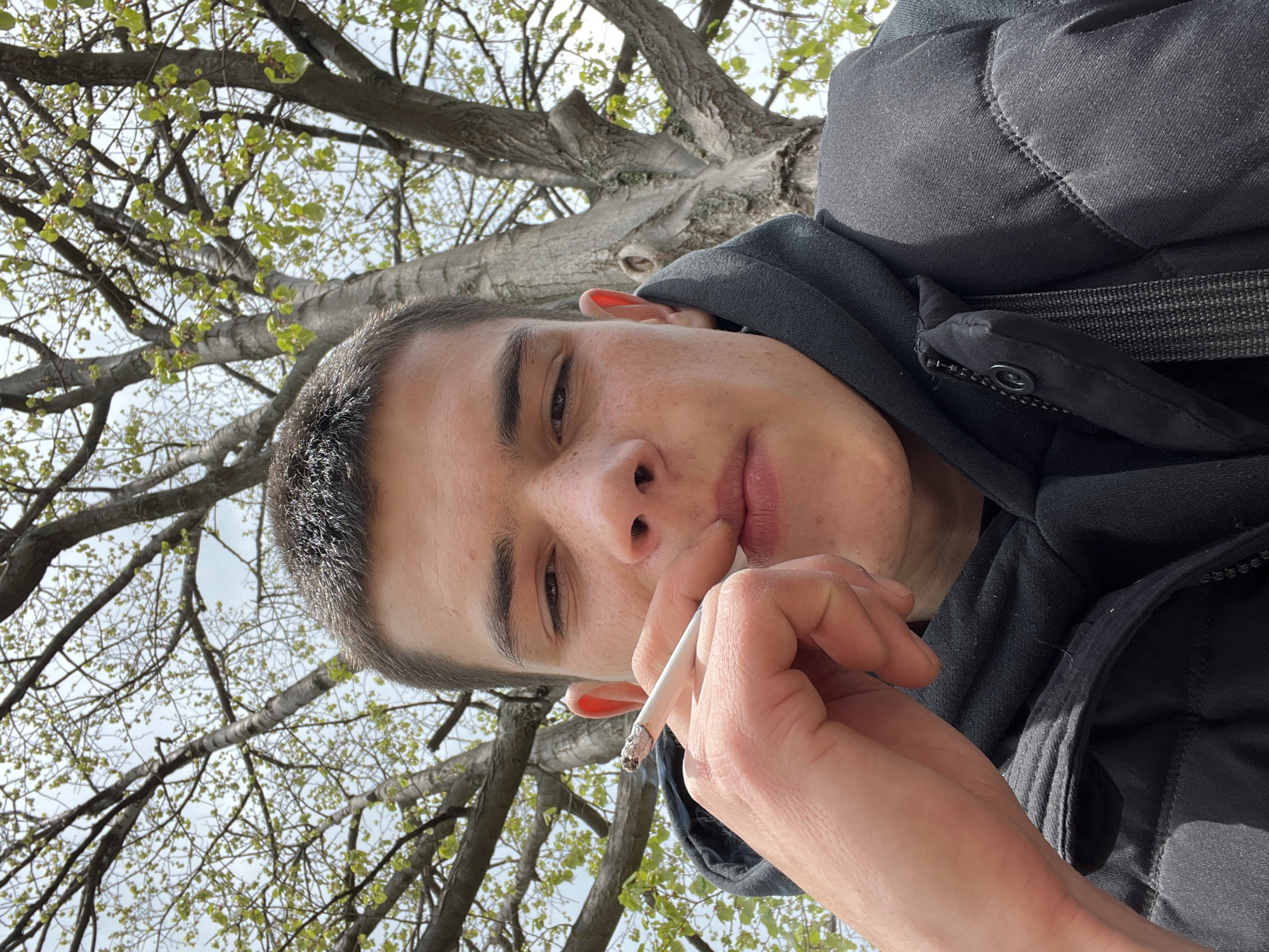 Young person's morning routine documented across Sopot, Bulgaria