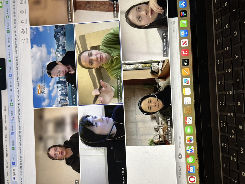 Teams video call captured on MacBook in Tunbridge Wells