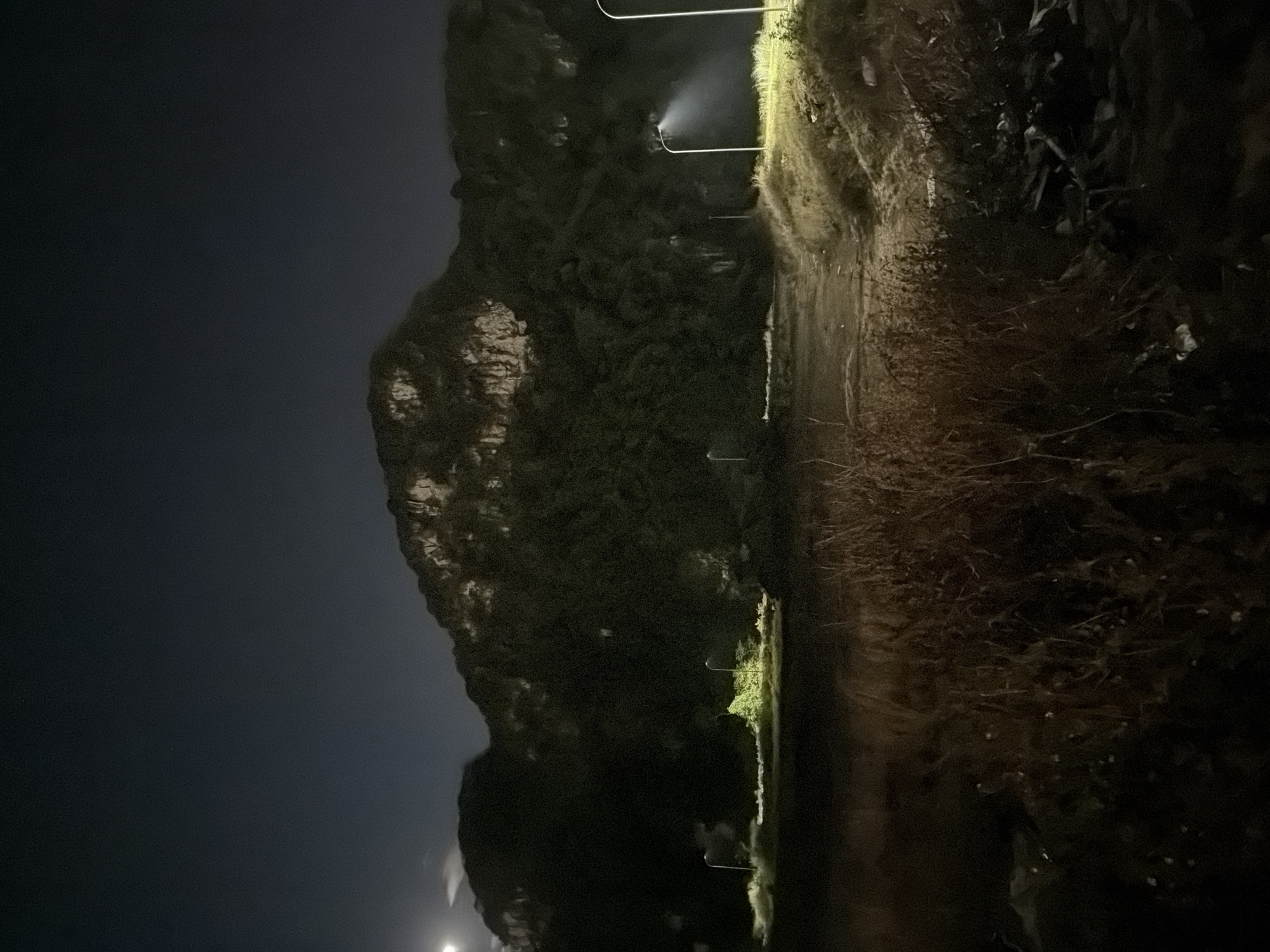 Nighttime motorcycle rest stop captured in Đà Nẵng
