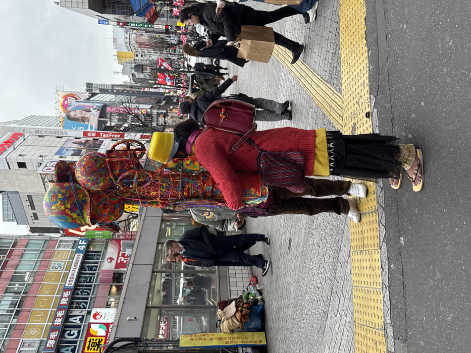 Morning street scene captured in bustling Shibuya district