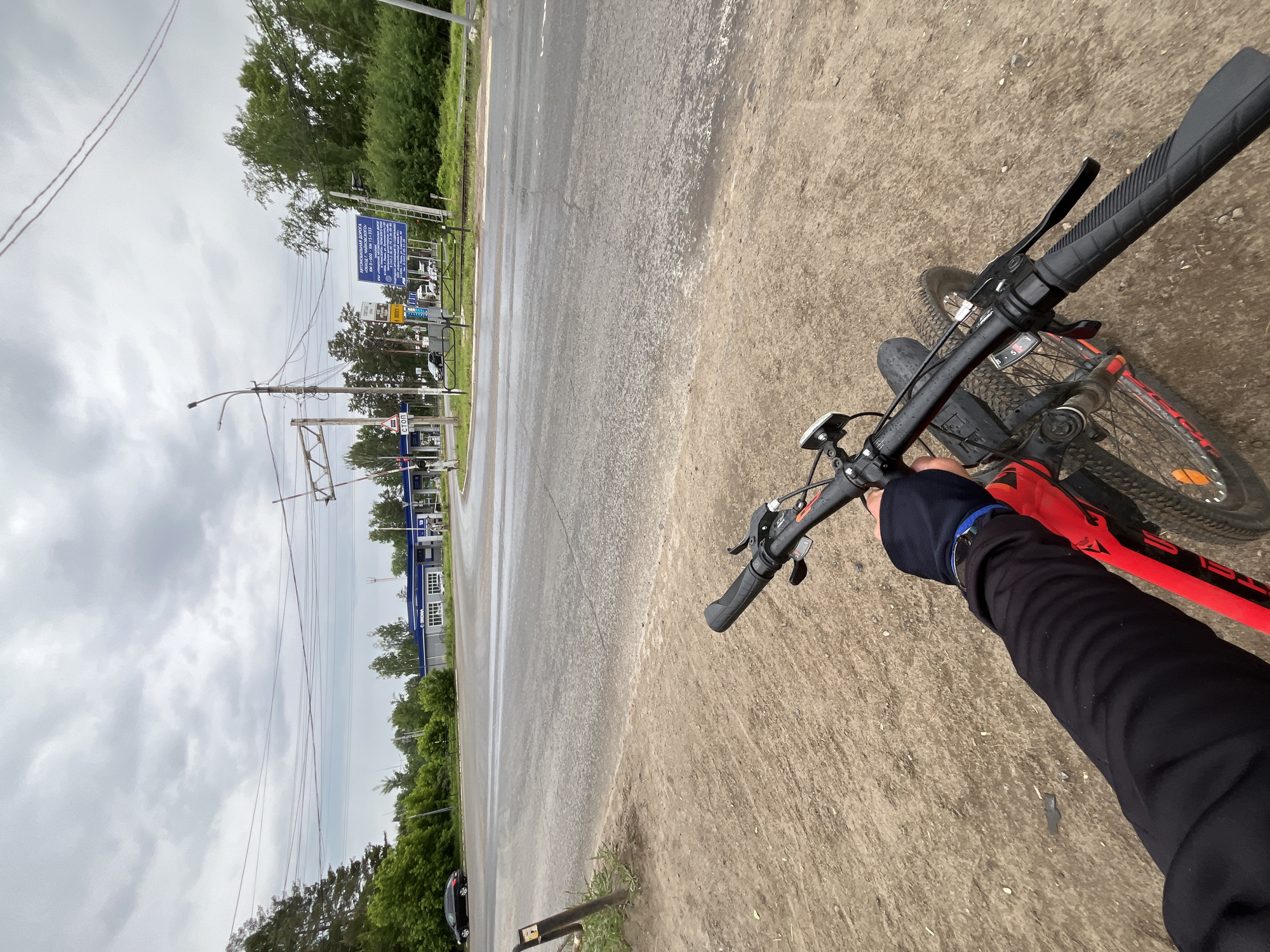 Early morning cycling and street life documented in Chaikovsky