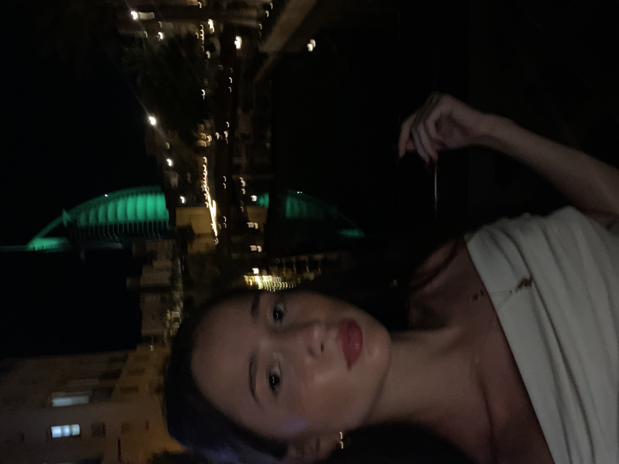 Dubai landmarks glow green during evening photo sessions