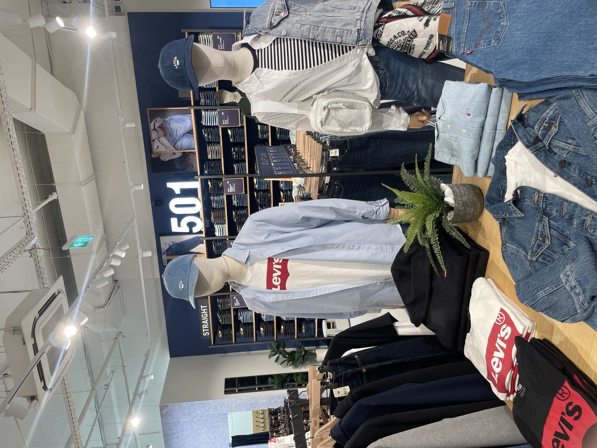 Shopping at Levi's store and mall in Sofia