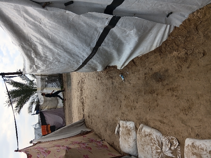 Daily life documented in Khan Yunis tent settlement