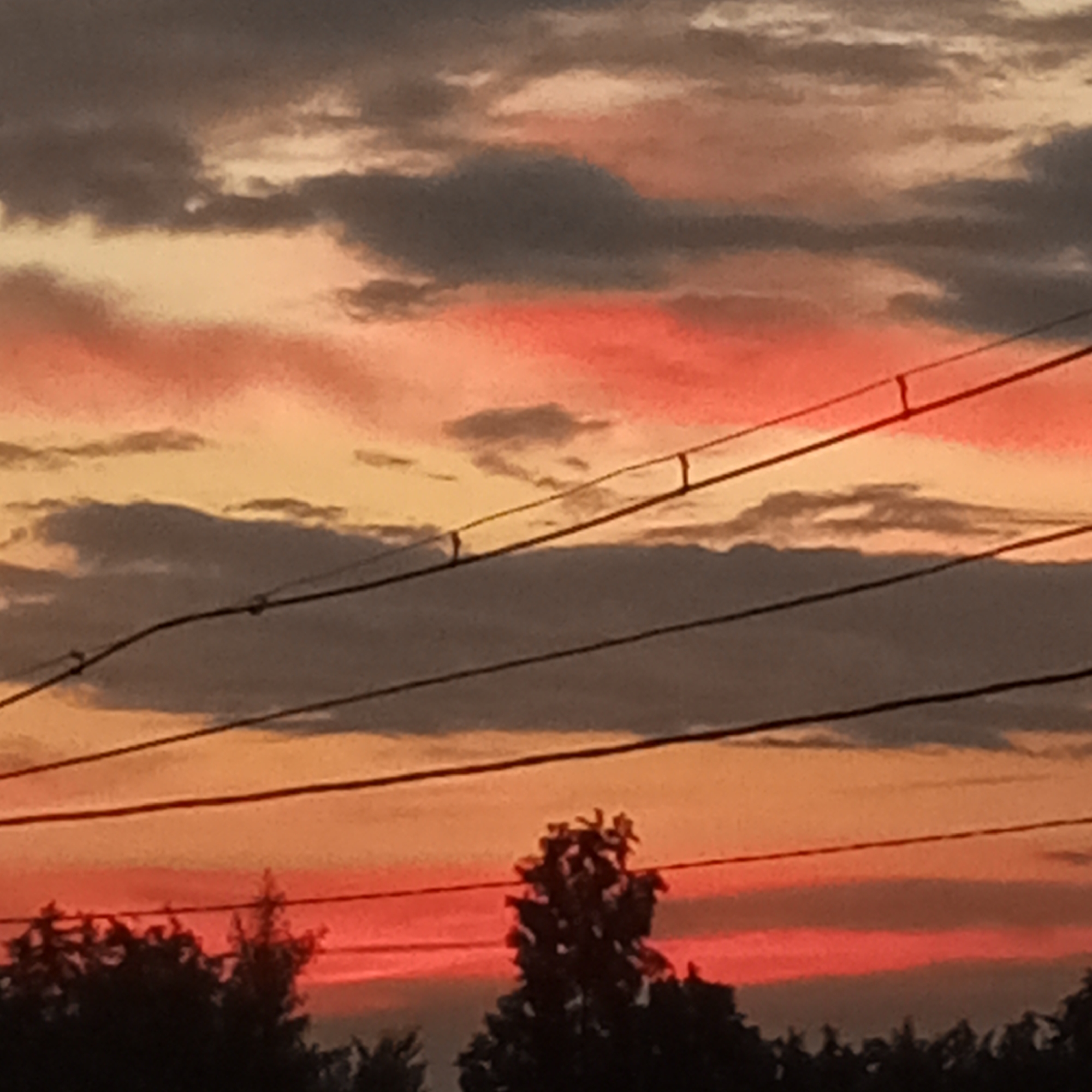 Sunset to nightfall over Dyurtyuli, Russia