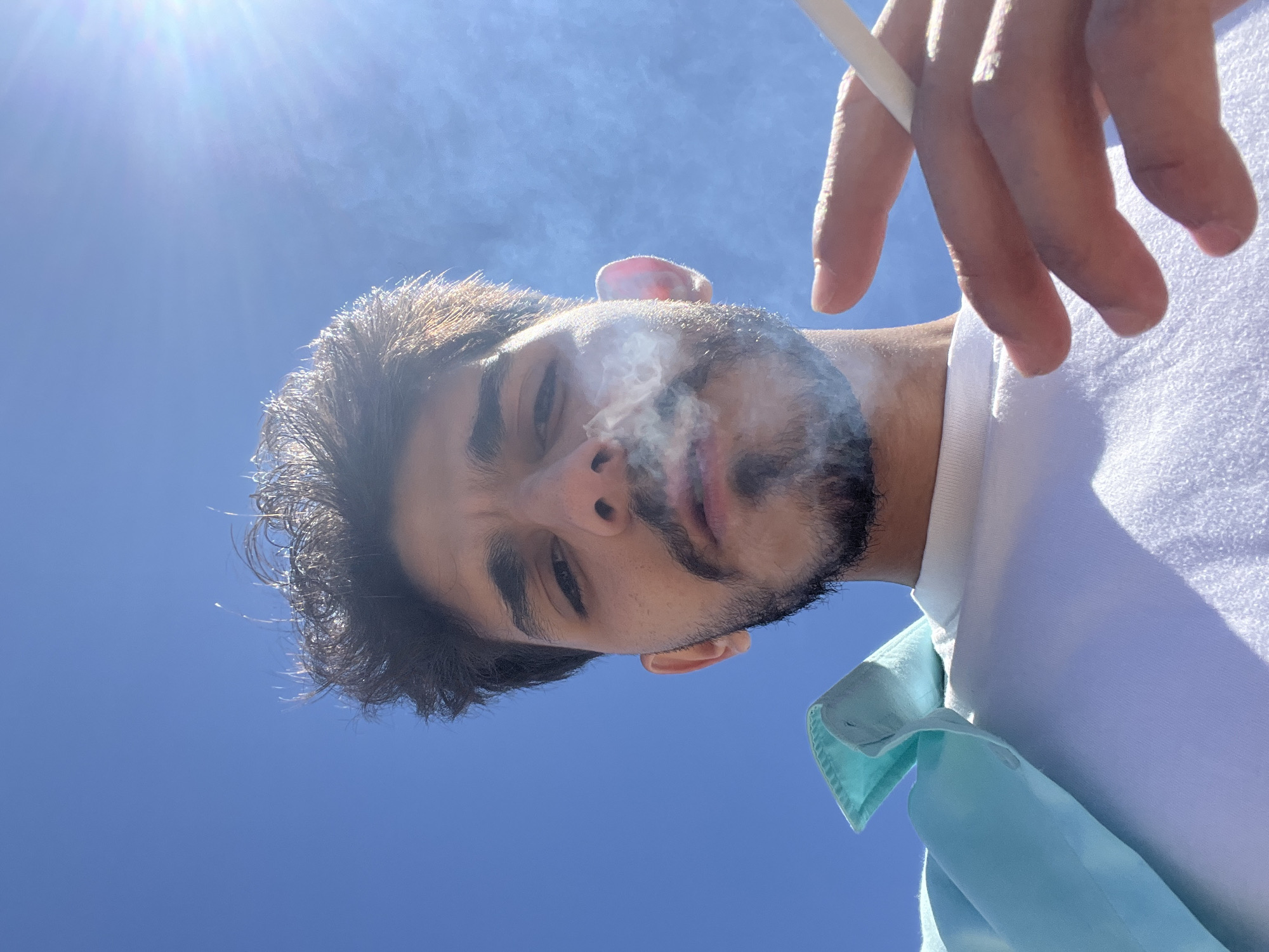 Two men photographed taking selfie in Ma'loula, Syria