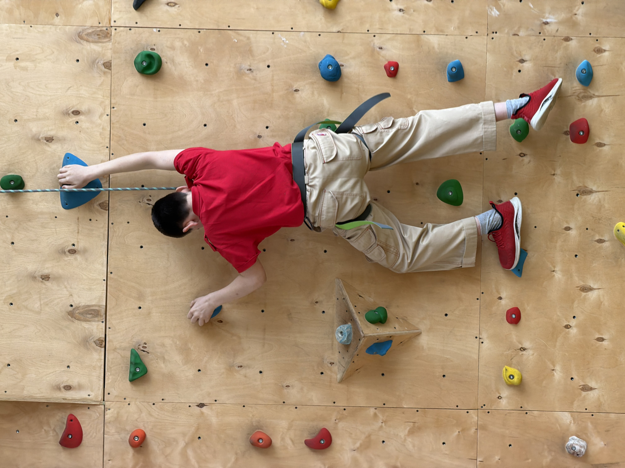 Indoor rock climbing activity observed in Izhevsk, Russia