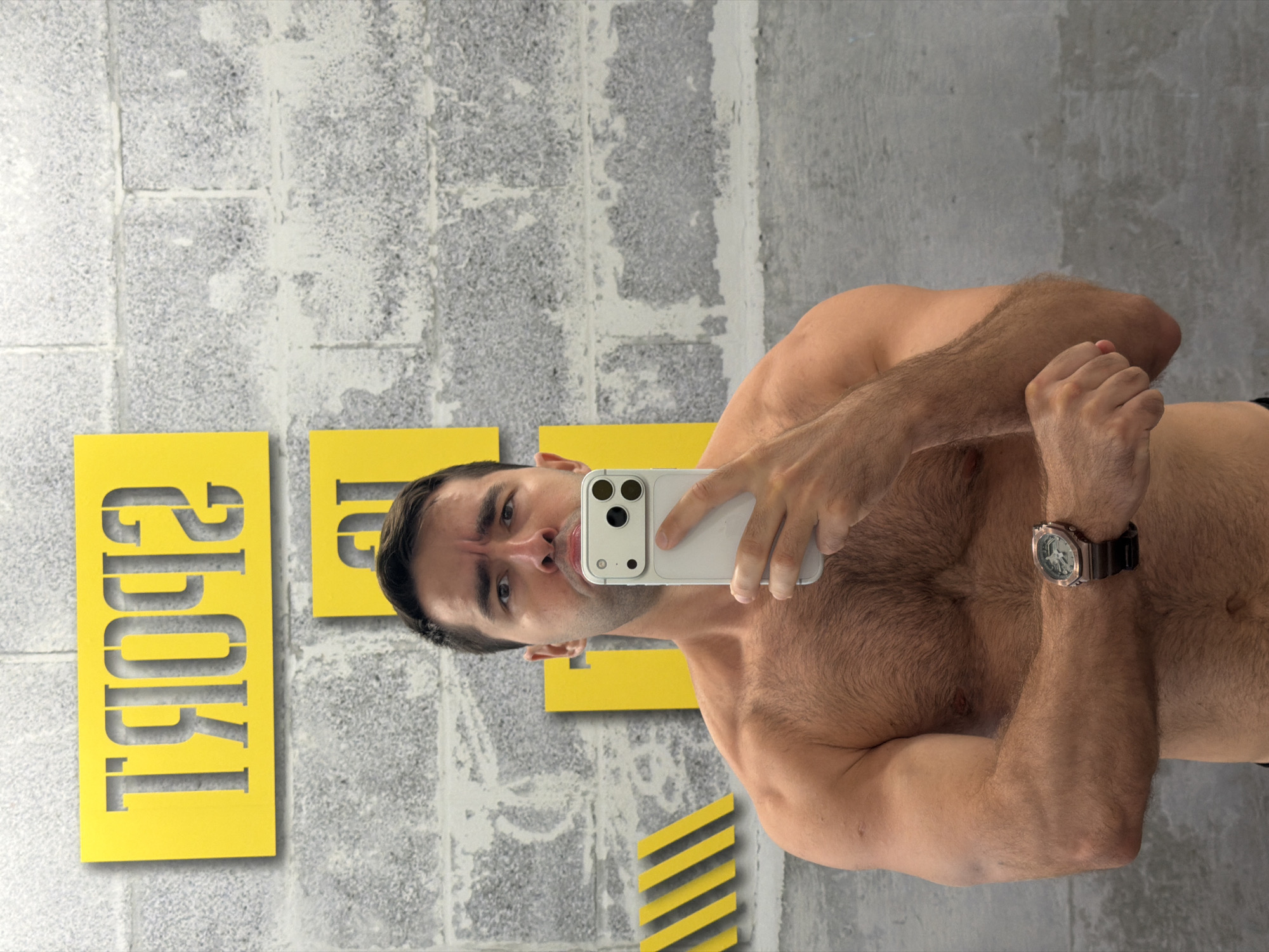 Morning gym session documented in Tel-Aviv fitness facility