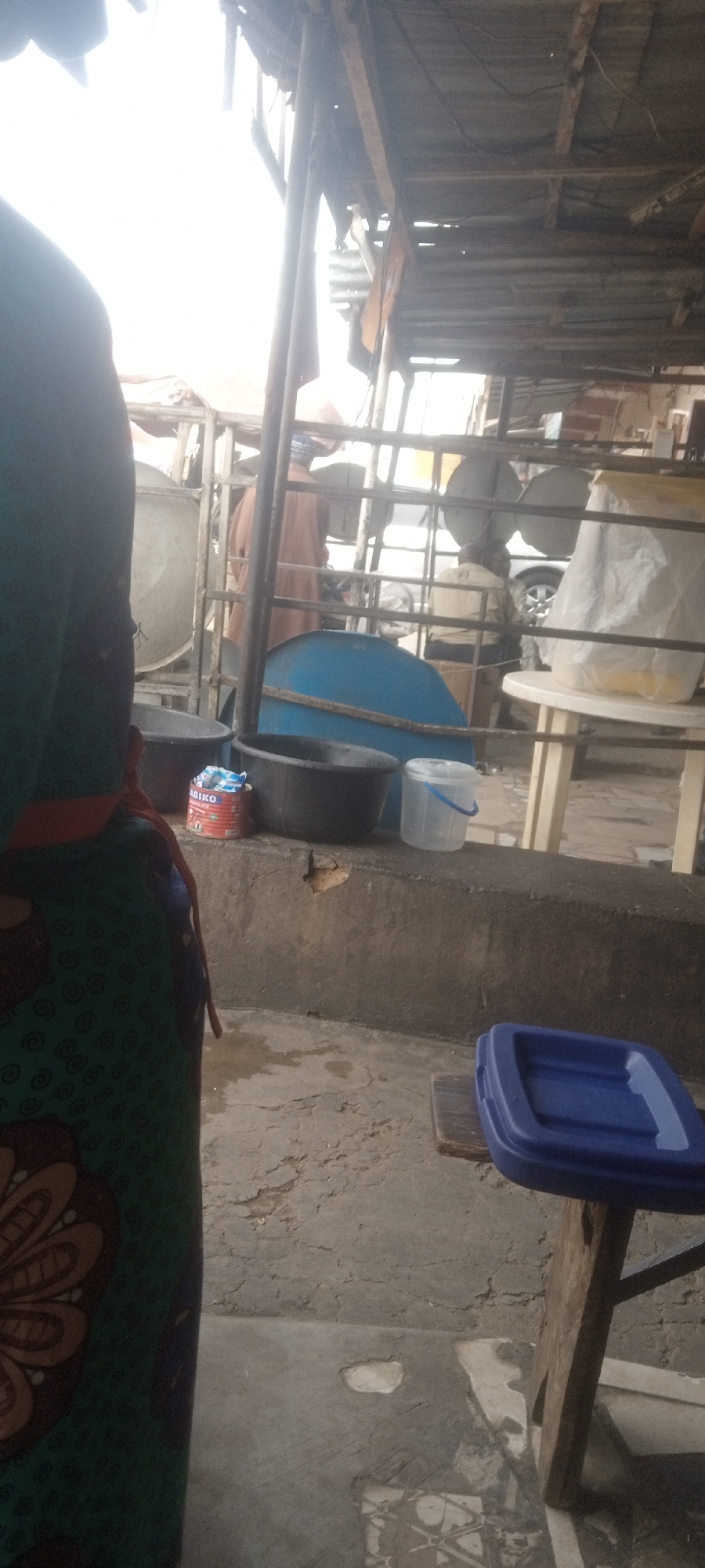 Outdoor workspace activity documented in Shaba, Nigeria