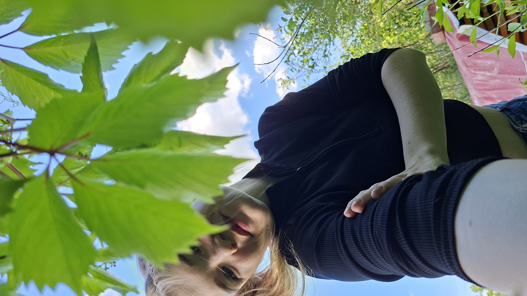 Woman's outdoor photo session captured in rural Russia