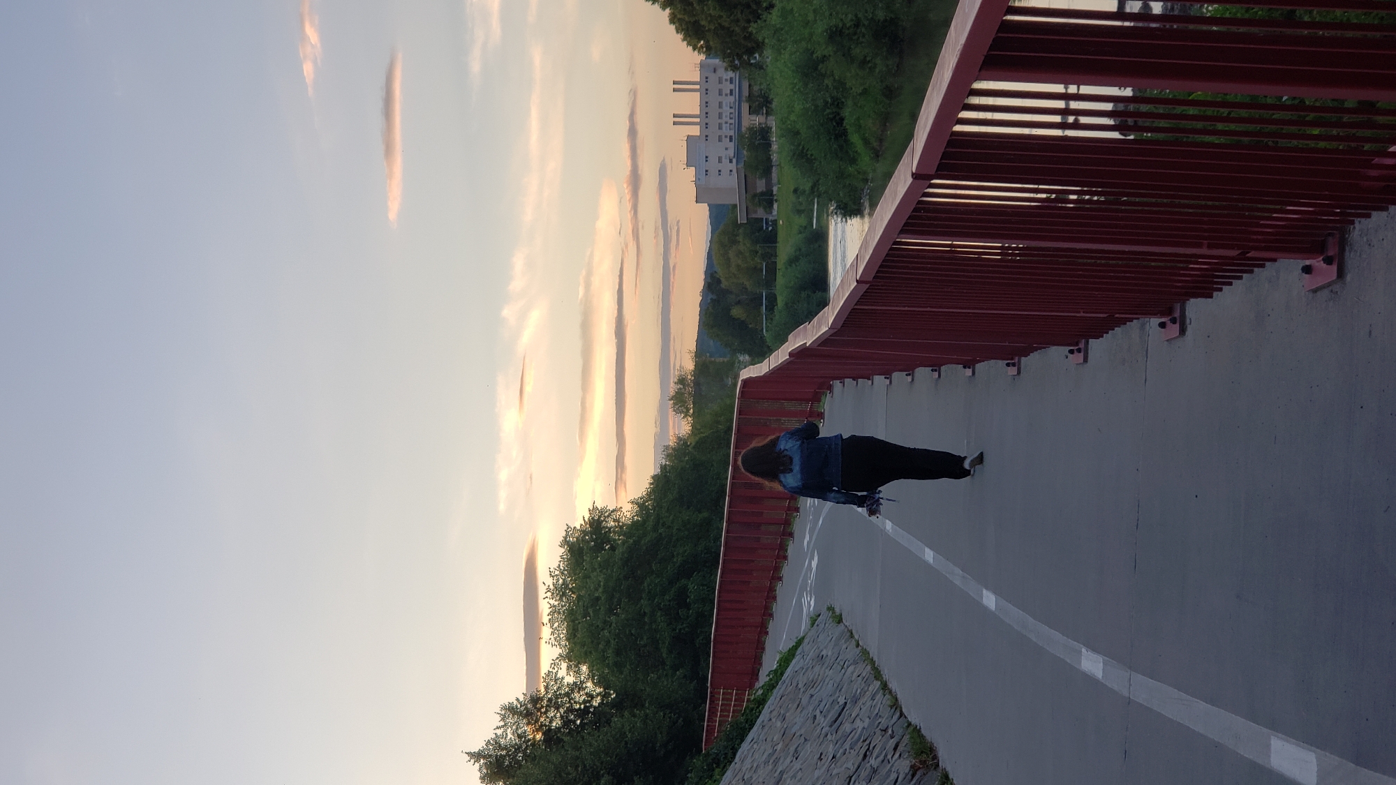 Sunset to nightfall along Prešov's riverside and city streets