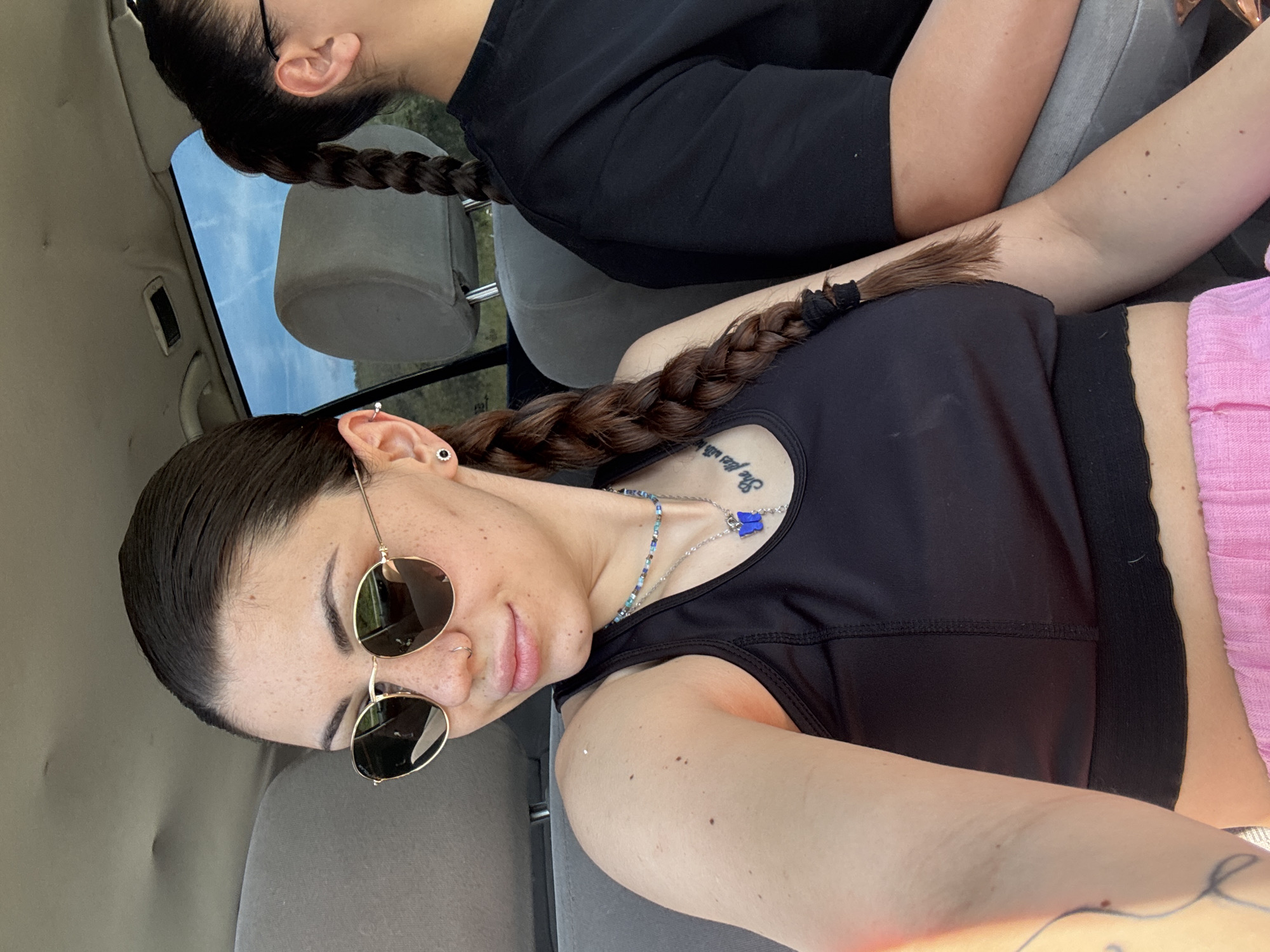 Car selfie captured in Belopoptsi, Bulgaria during morning hours