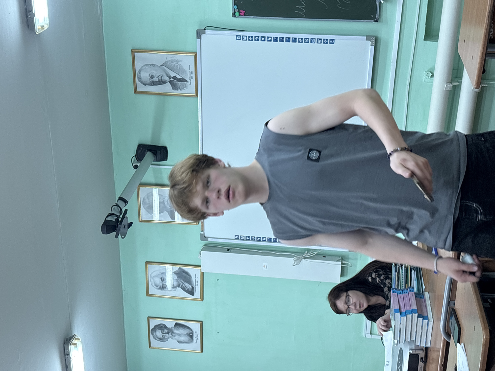 Students capture candid classroom moments during early morning session
