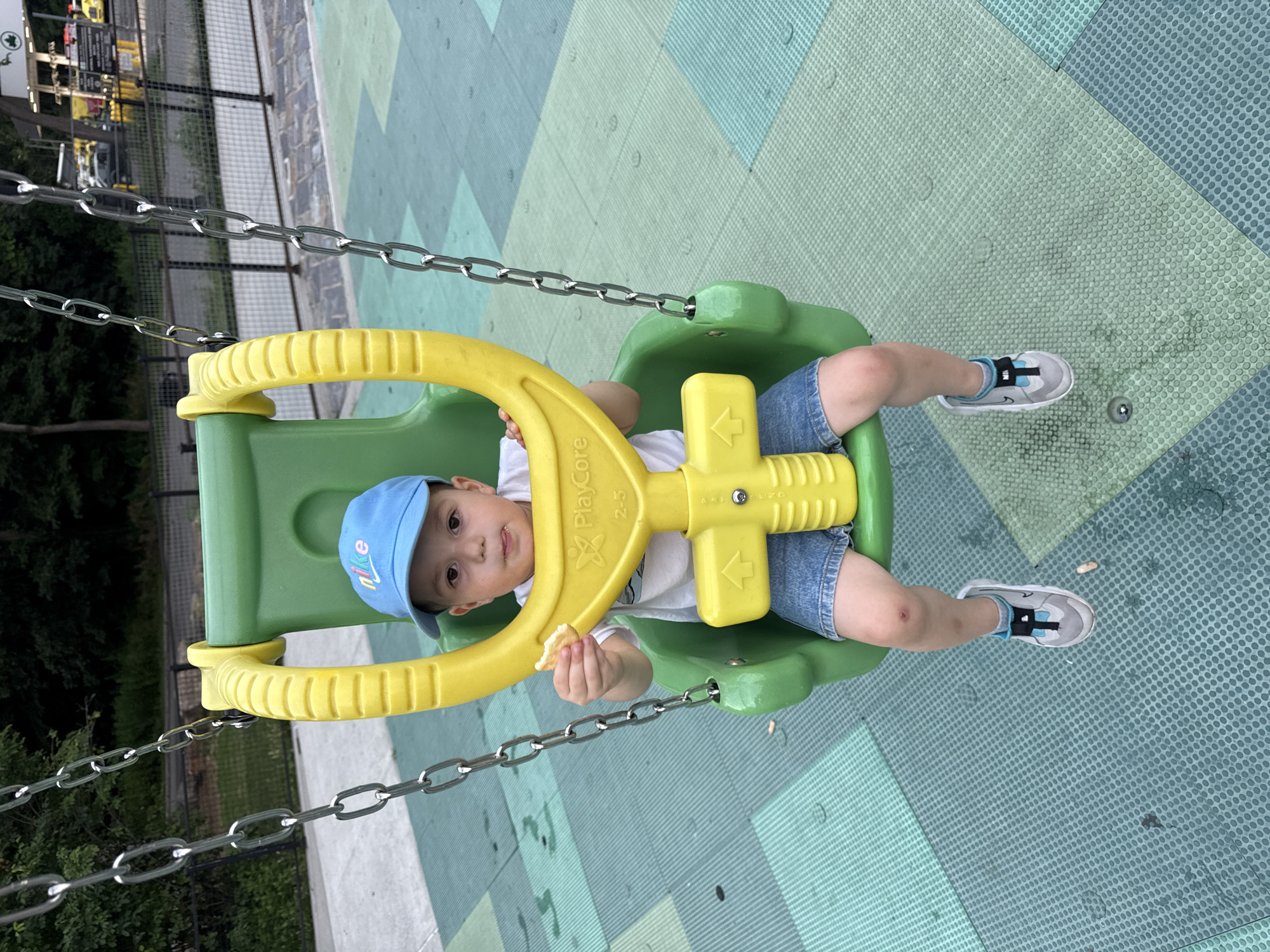 Late-night playground and sidewalk scenes in the Bronx