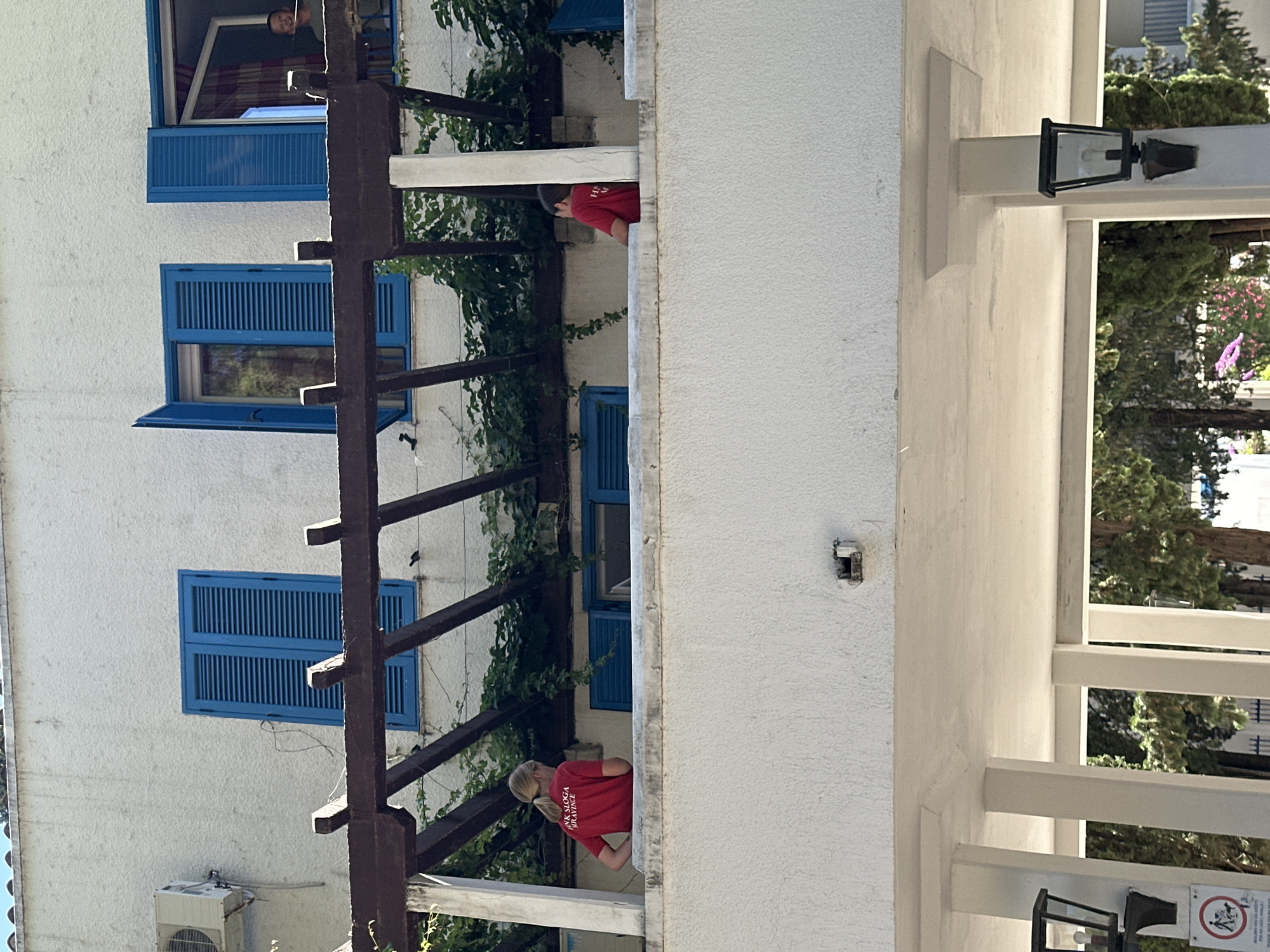 Quiet summer morning around Budva's streets and coastal park