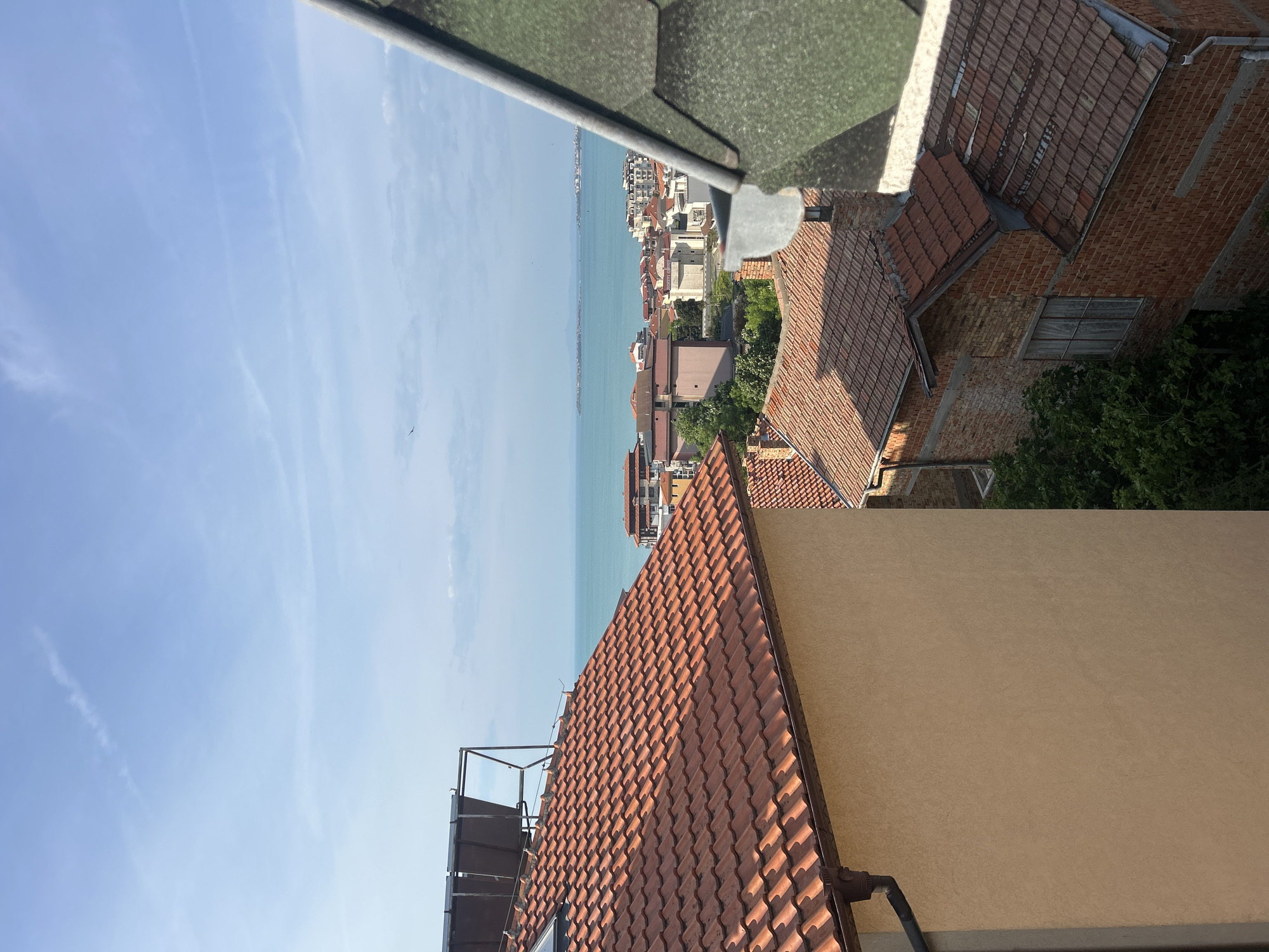 Morning coastal view captured from rooftop in Sveti Vlas