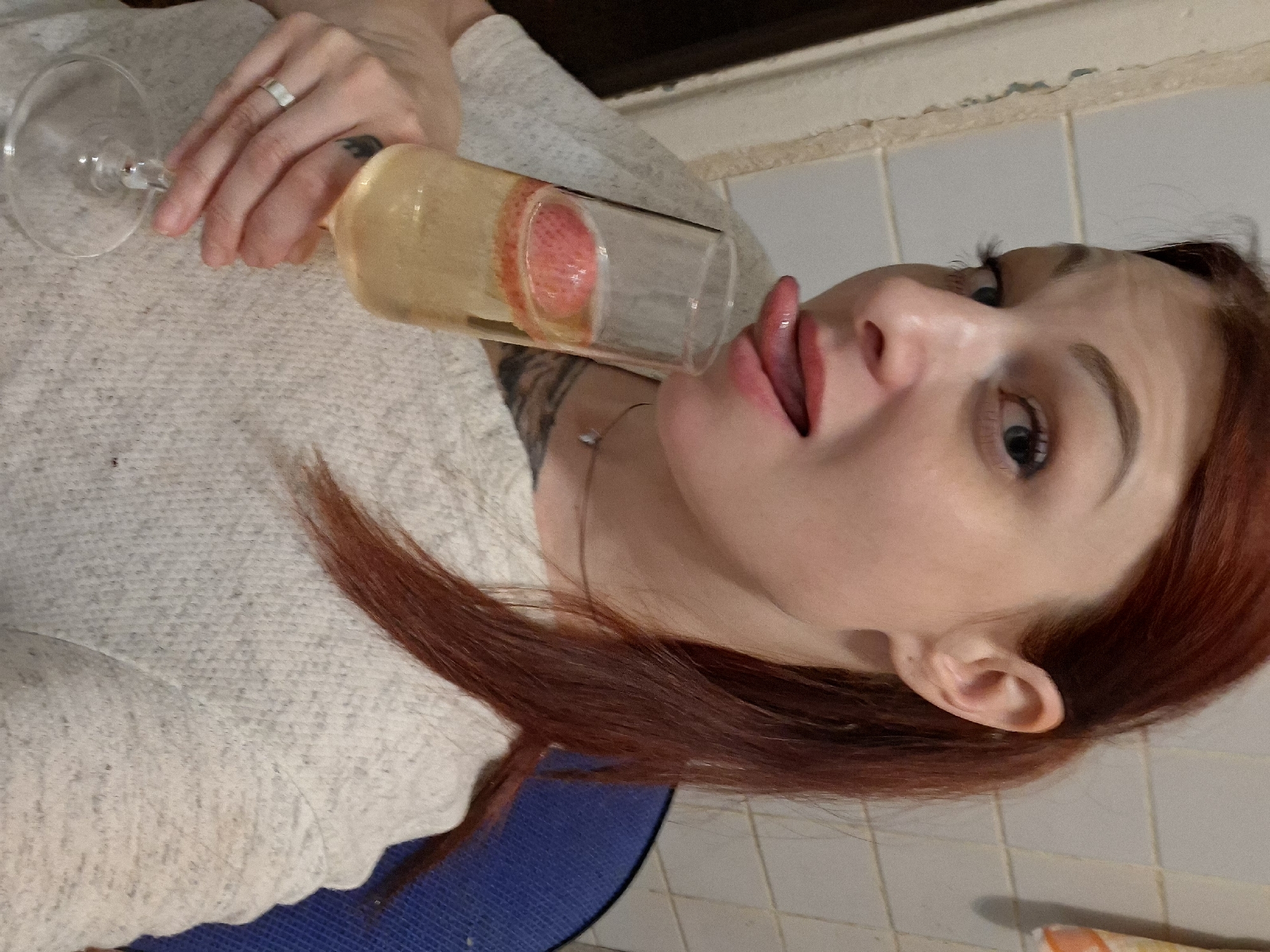 Couple celebrates with champagne, dinner and cats in Belarus