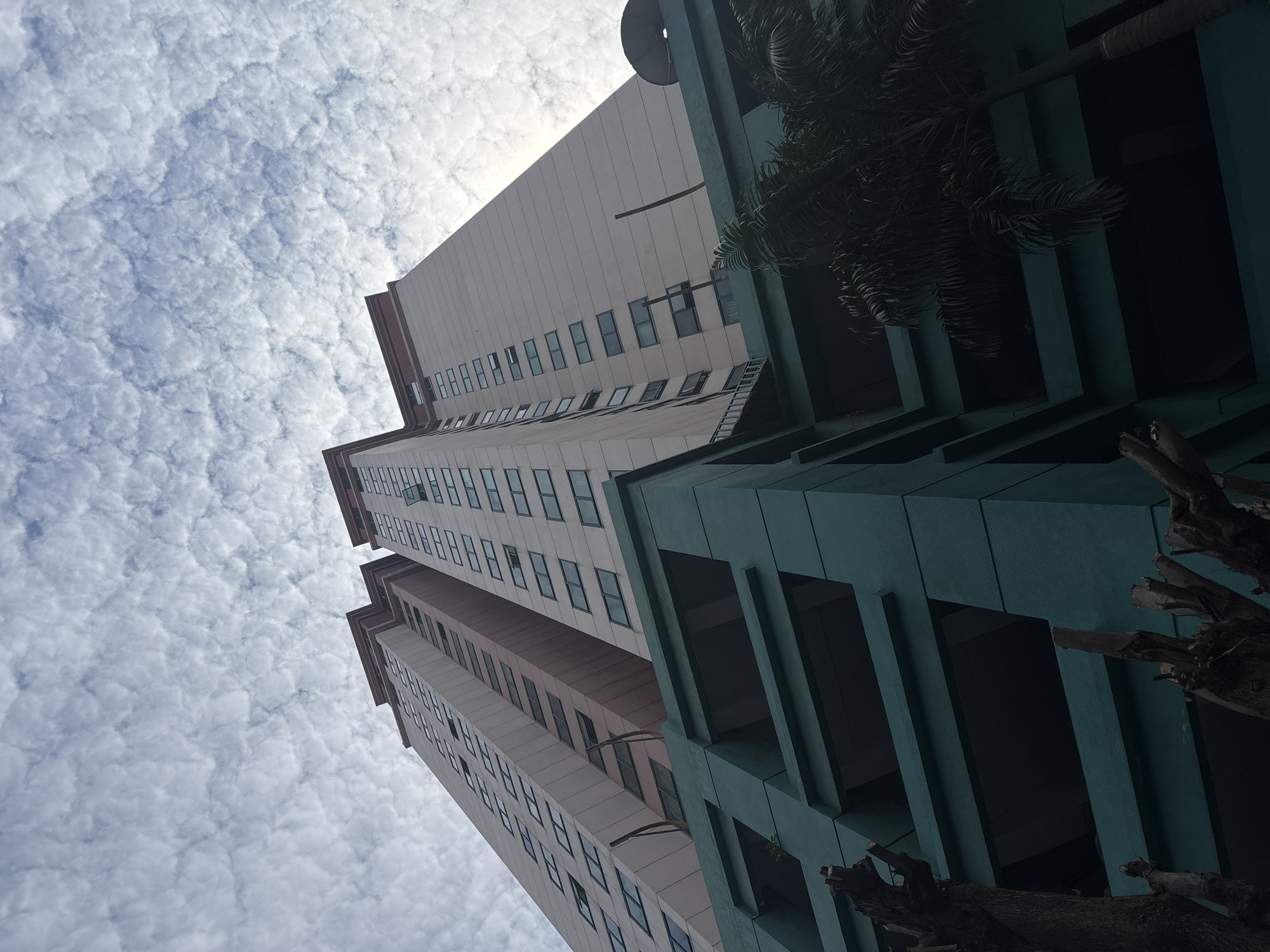 Morning cloud formations observed over West Jakarta buildings