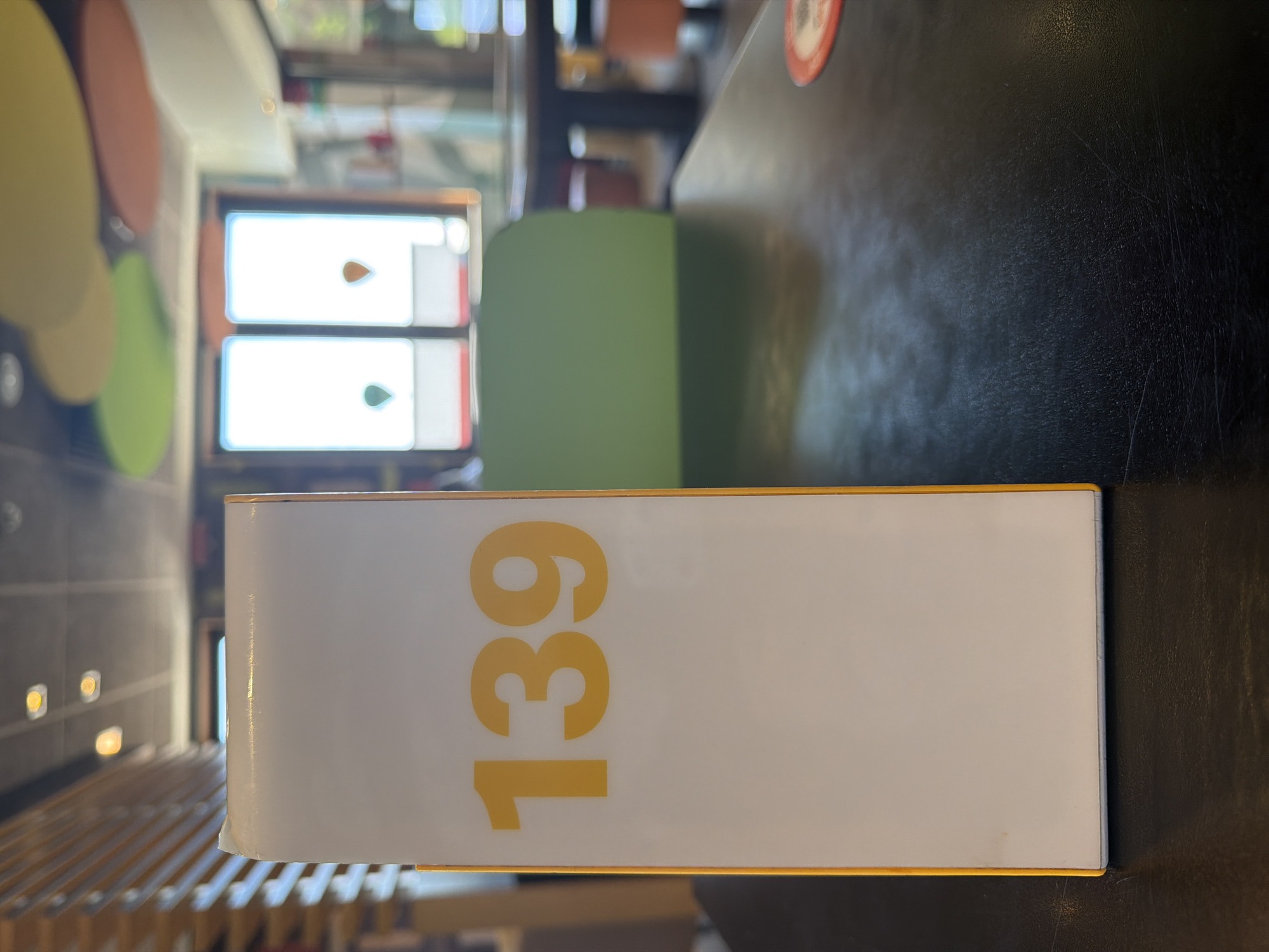 Table 139 spotted at Como cafe