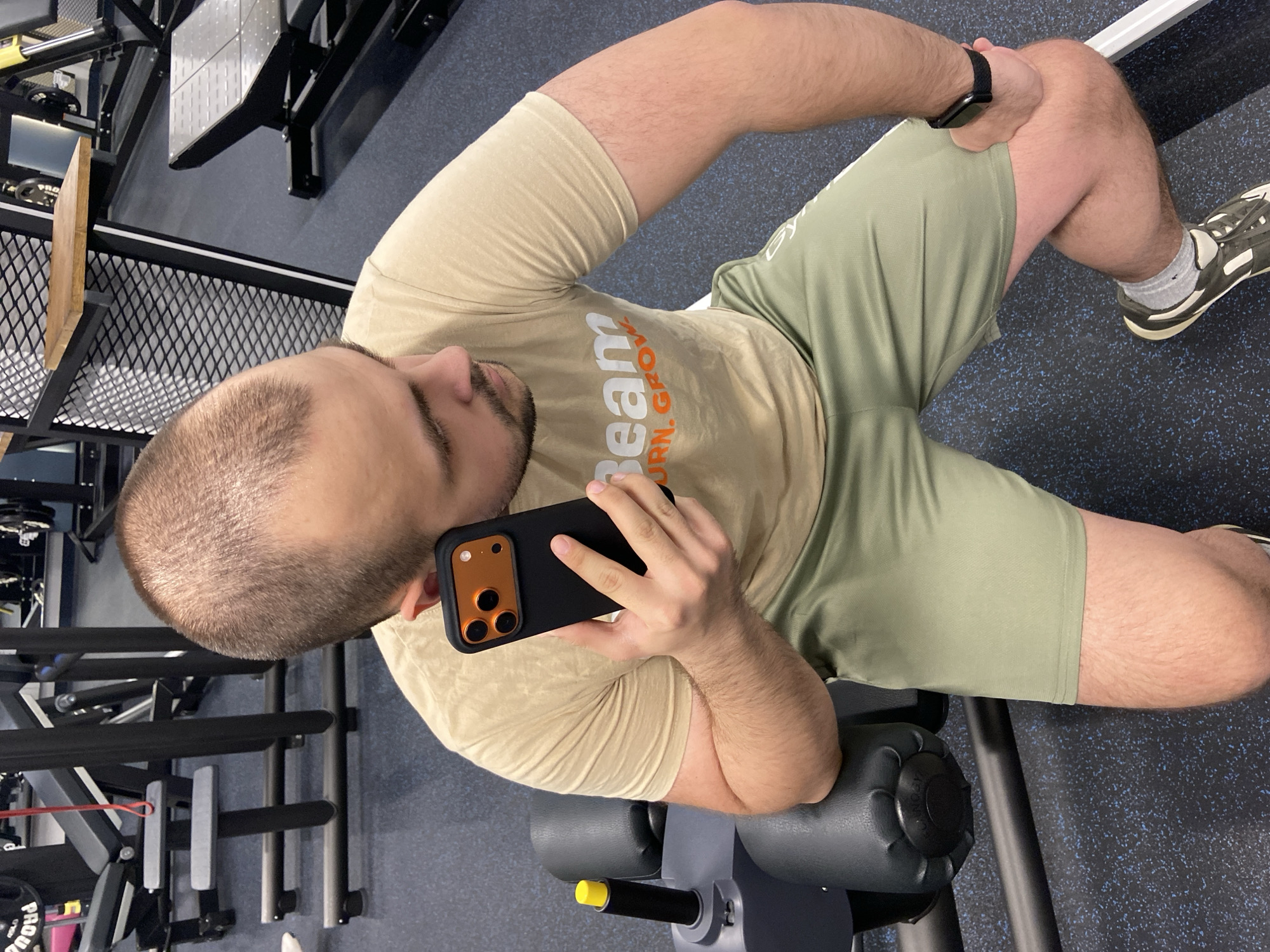 Gym workout session documented in Varna, Bulgaria