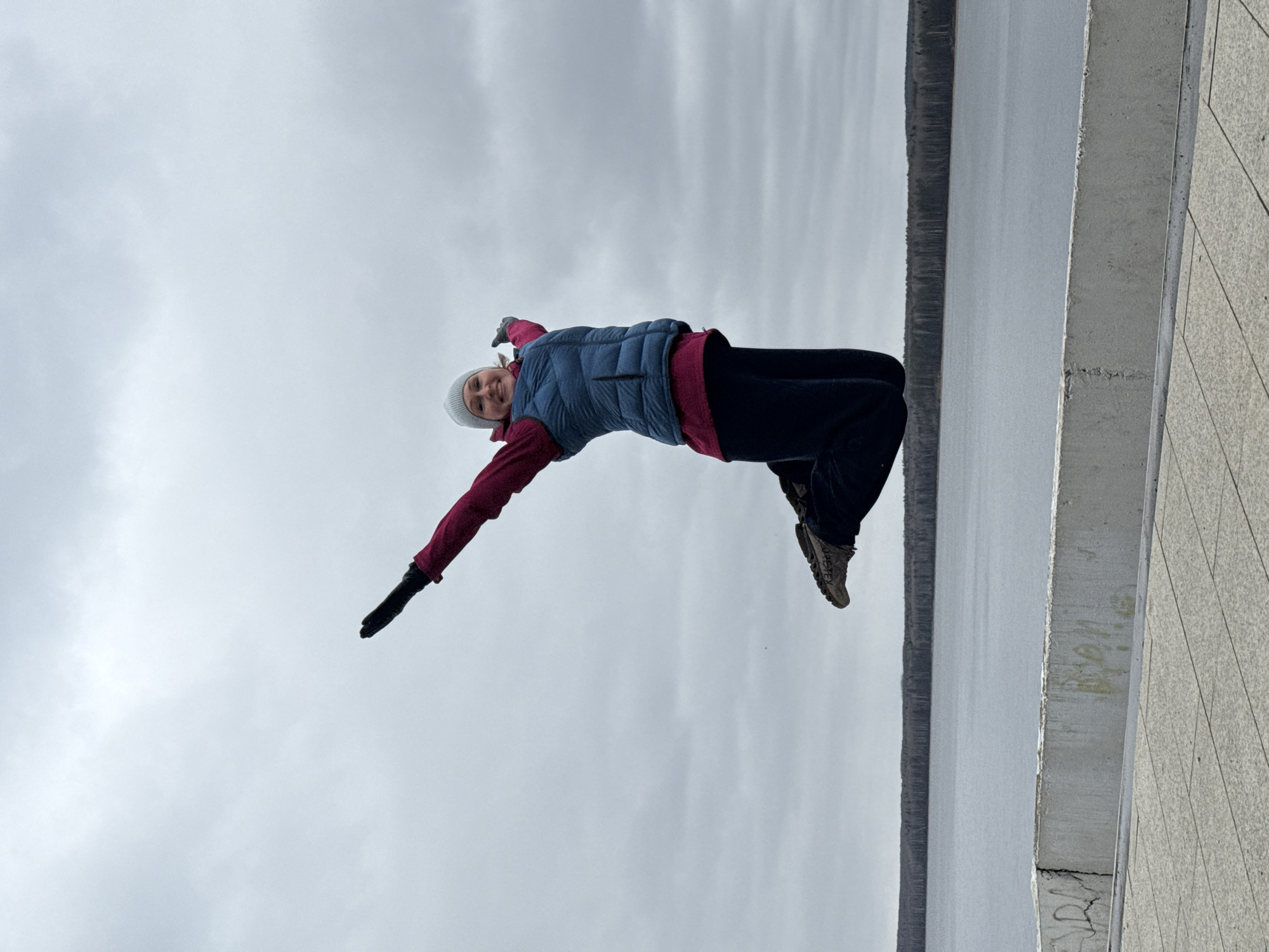 Playful moments captured along Chaikovsky waterfront