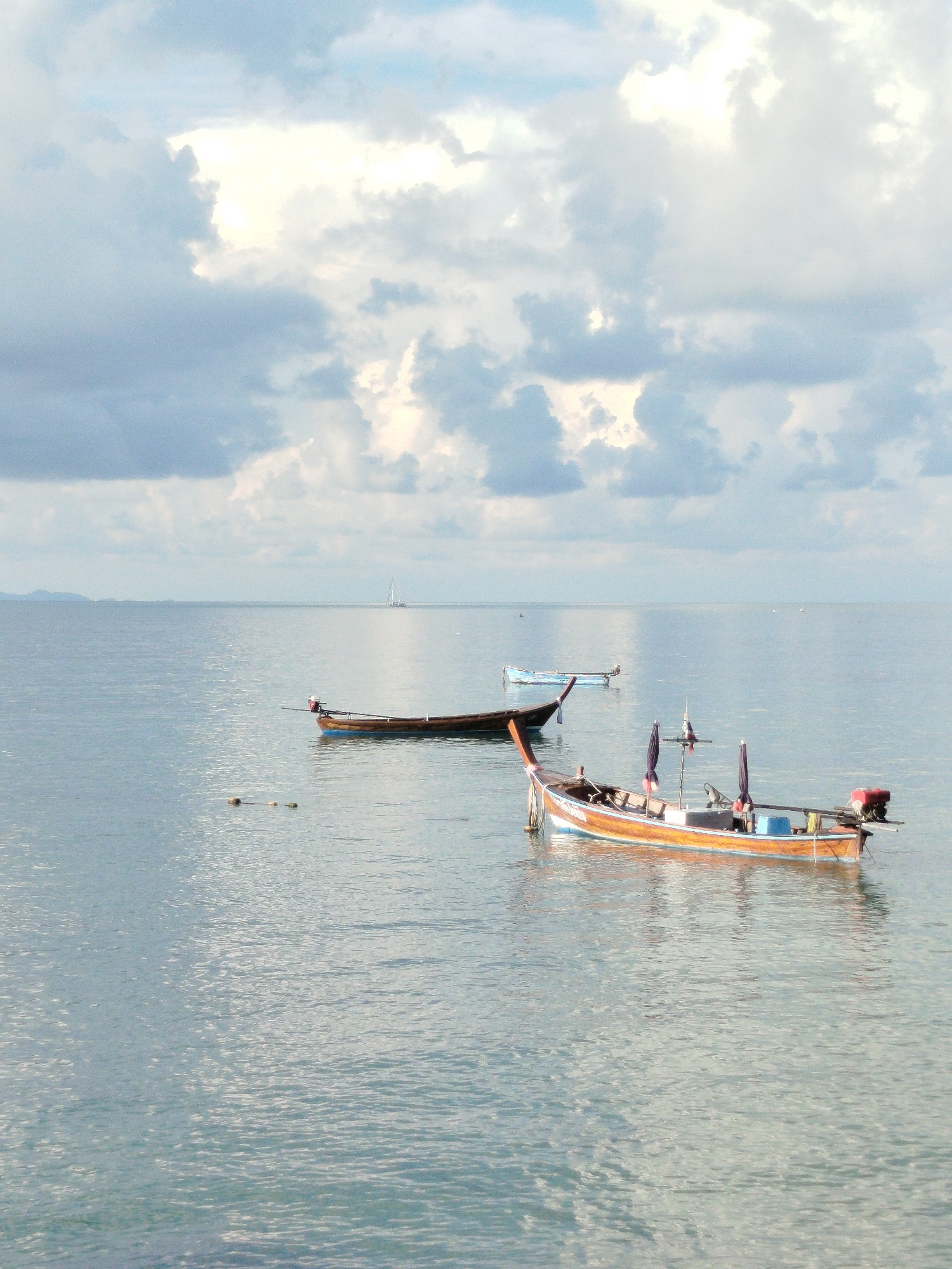 Early morning scenes from Rawai harbor and beach Thailand